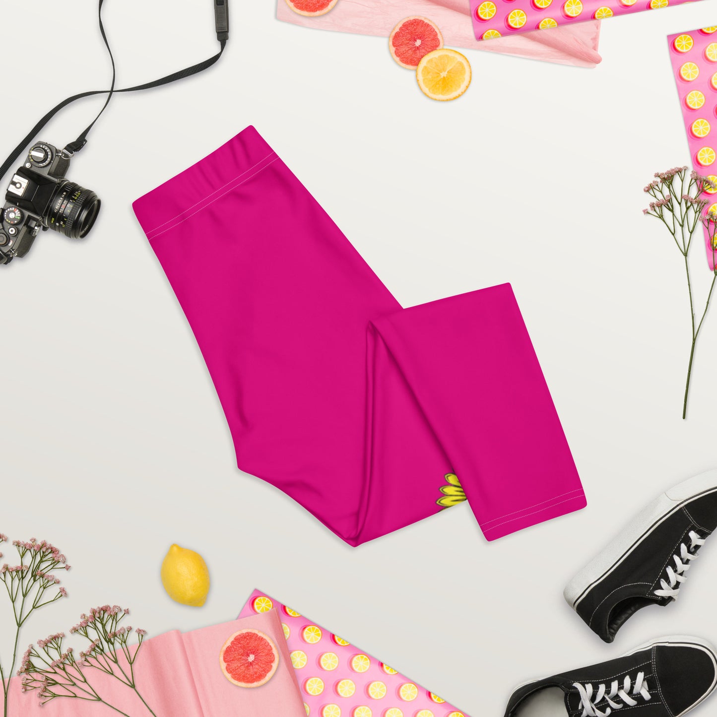 Capri-Leggings mit Russland-Wappen in lila