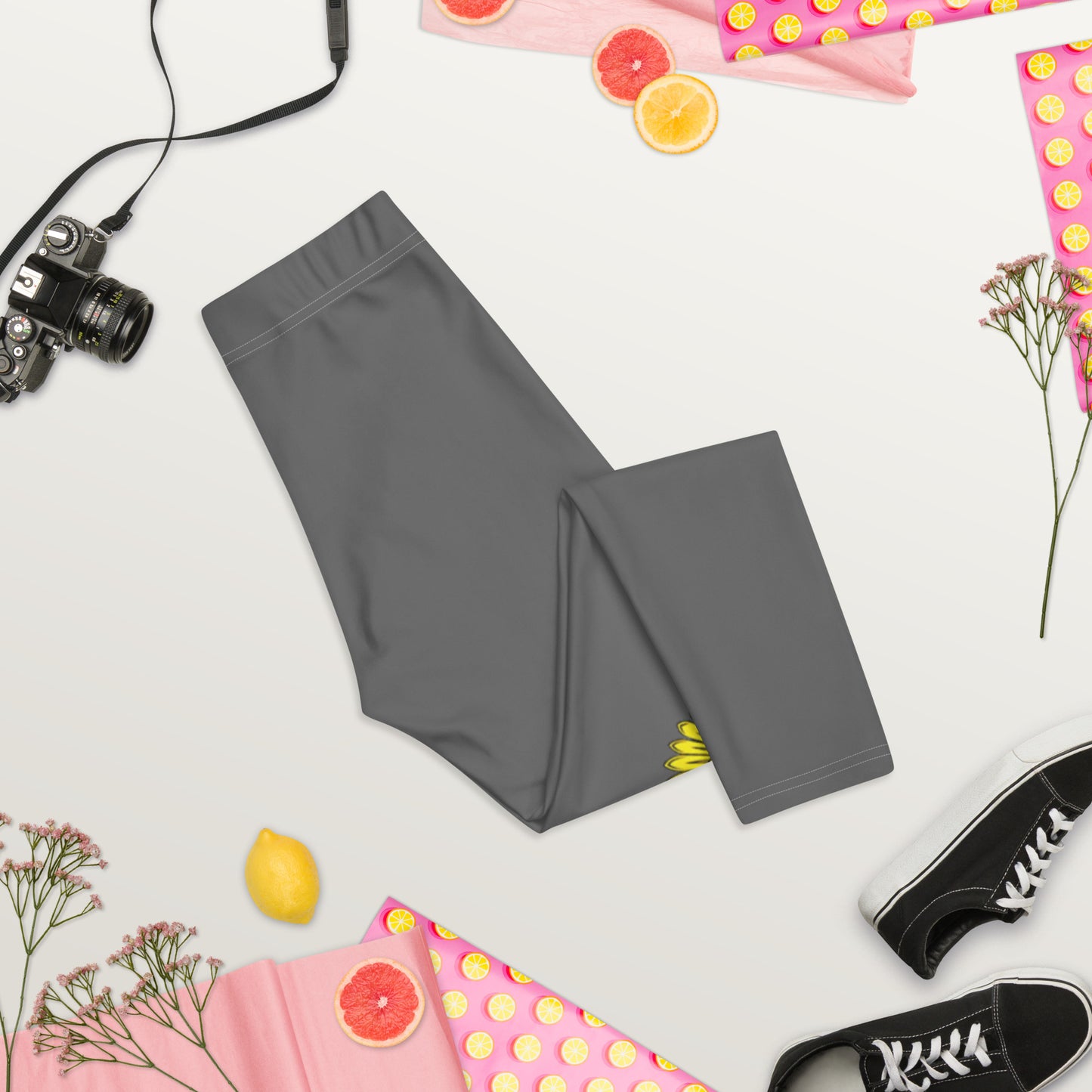 Capri-Leggings mit Russland-Wappen in grau