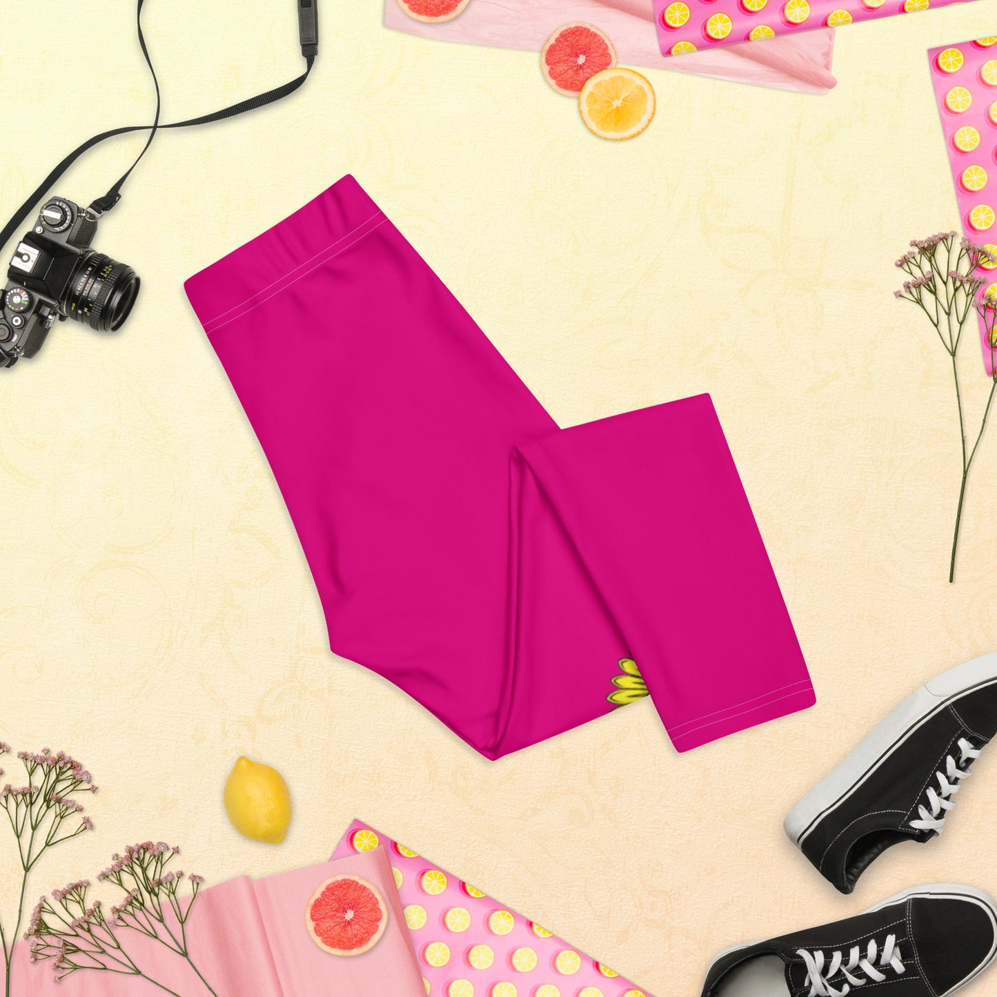 Capri-Leggings mit Russland-Wappen in lila