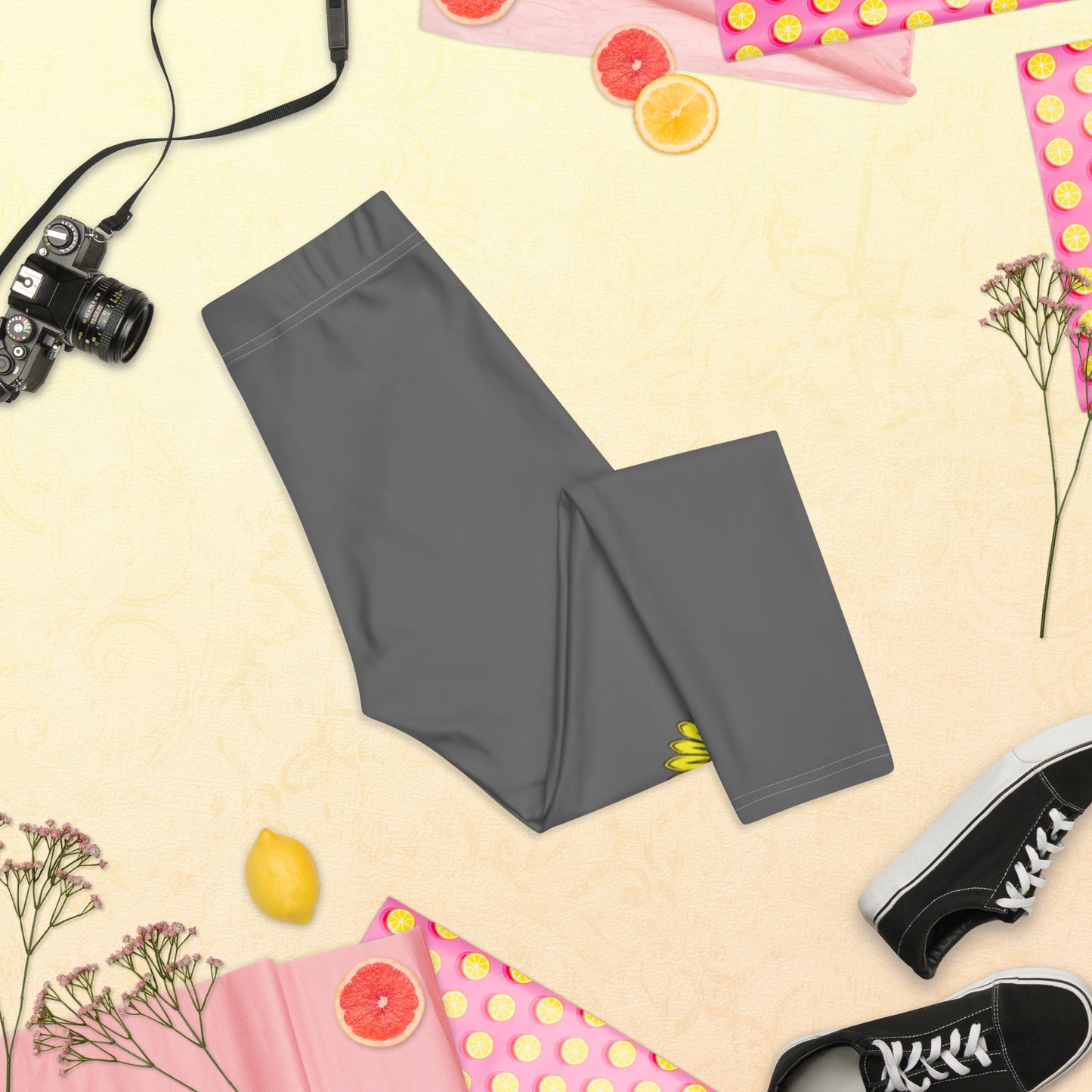 Capri-Leggings mit Russland-Wappen in grau