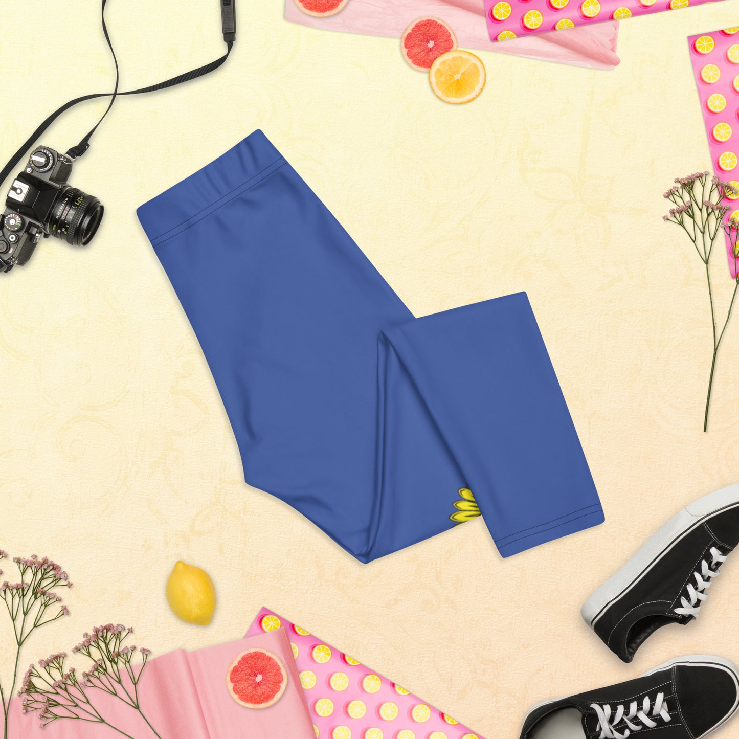 Capri-Leggings mit Russland-Wappen in marineblau