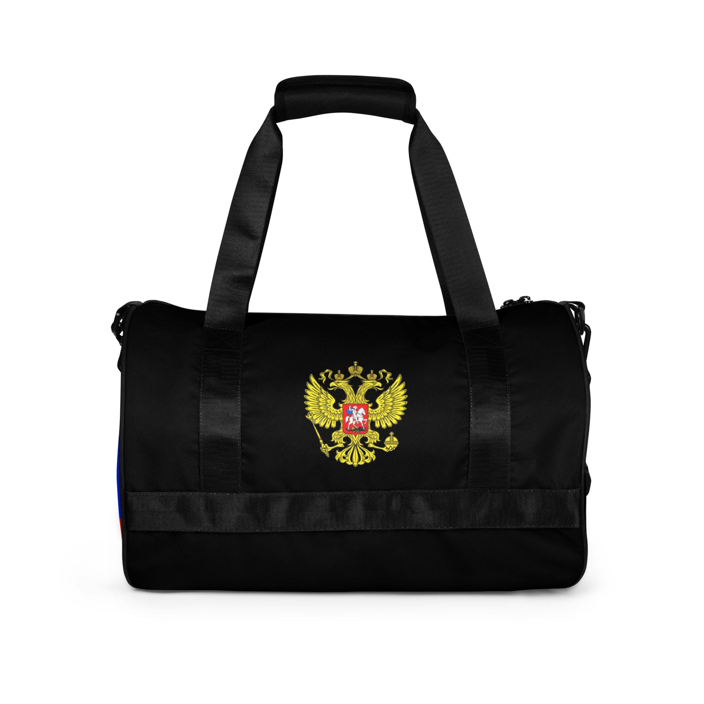 Sporttasche mit Russland-Wappen in schwarz