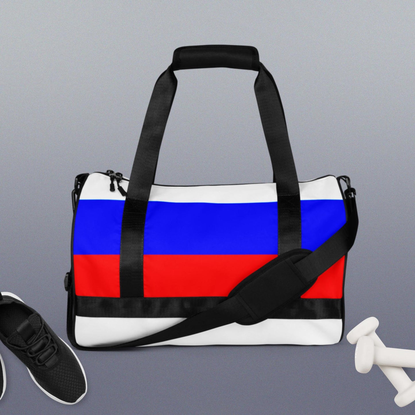 Sporttasche in Farben der Russischen Flagge