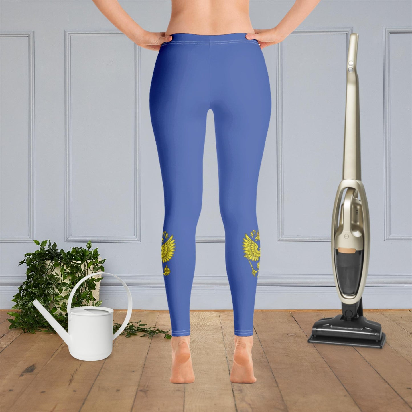 Leggings mit Russland-Wappen in marineblau