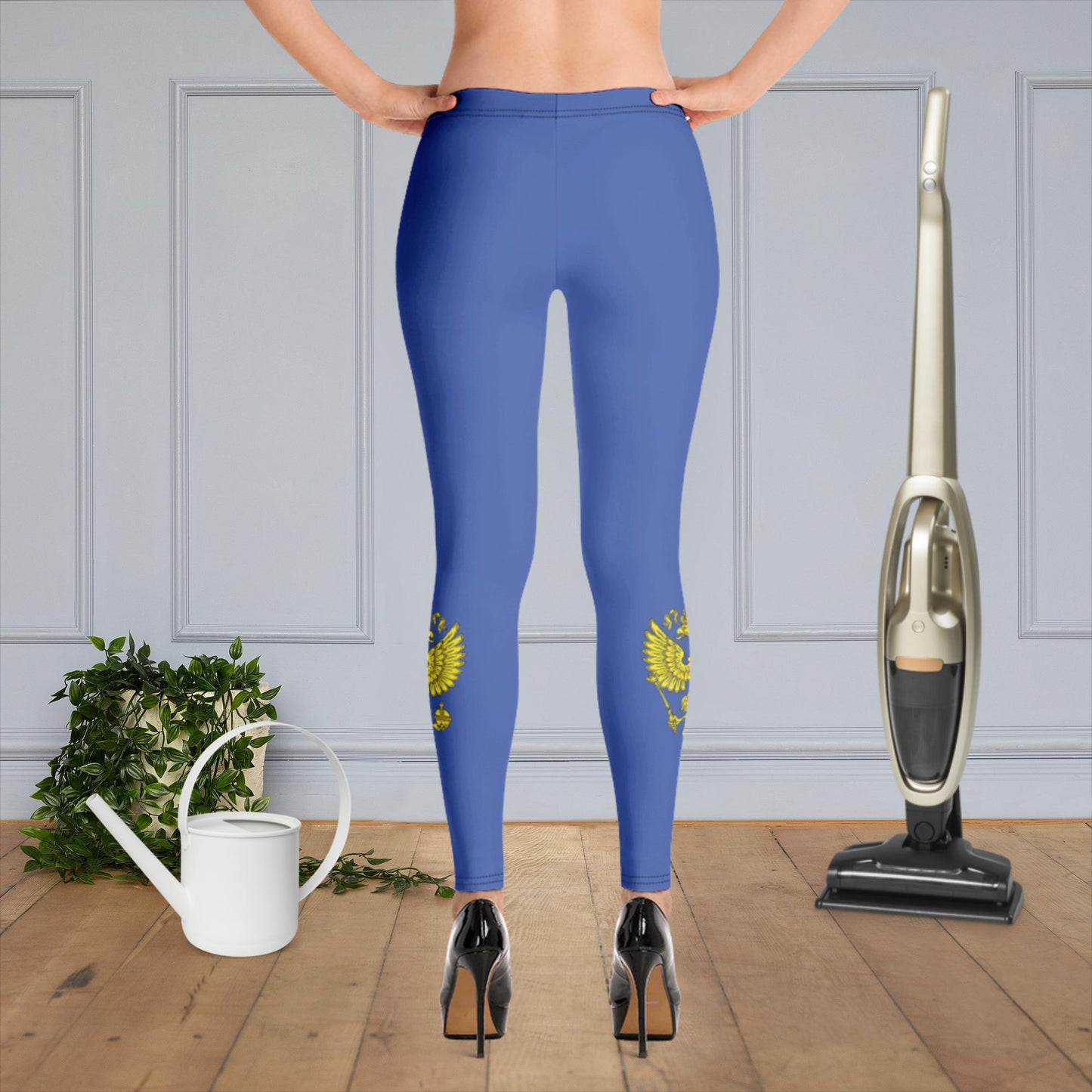 Leggings mit Russland-Wappen in marineblau
