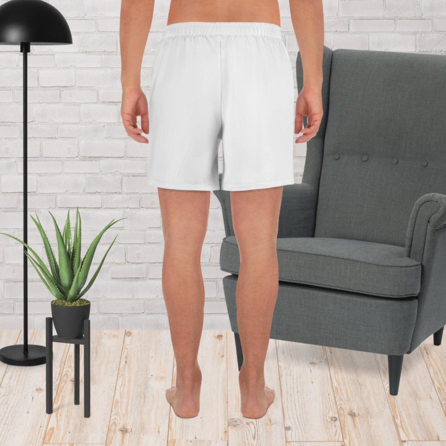 Kurze Sporthose Shorts für Herren weiß