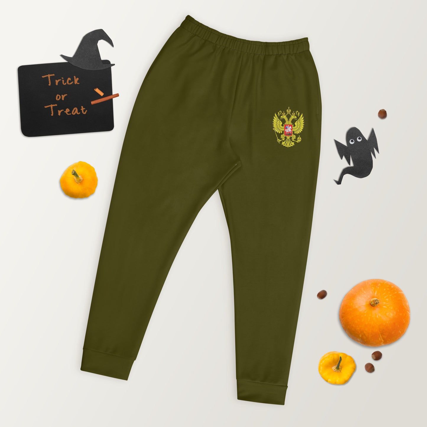 Herren-Jogginghose mit Russland-Wappen in grün