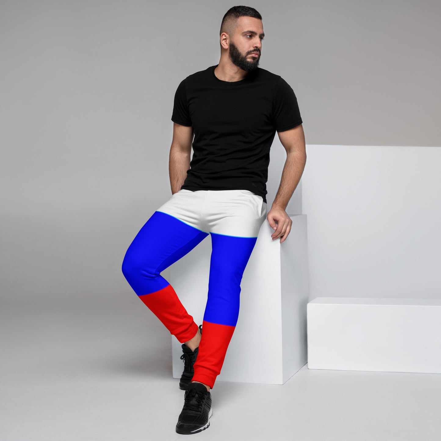 Herren-Jogginghose in Farben der Russischen Flagge