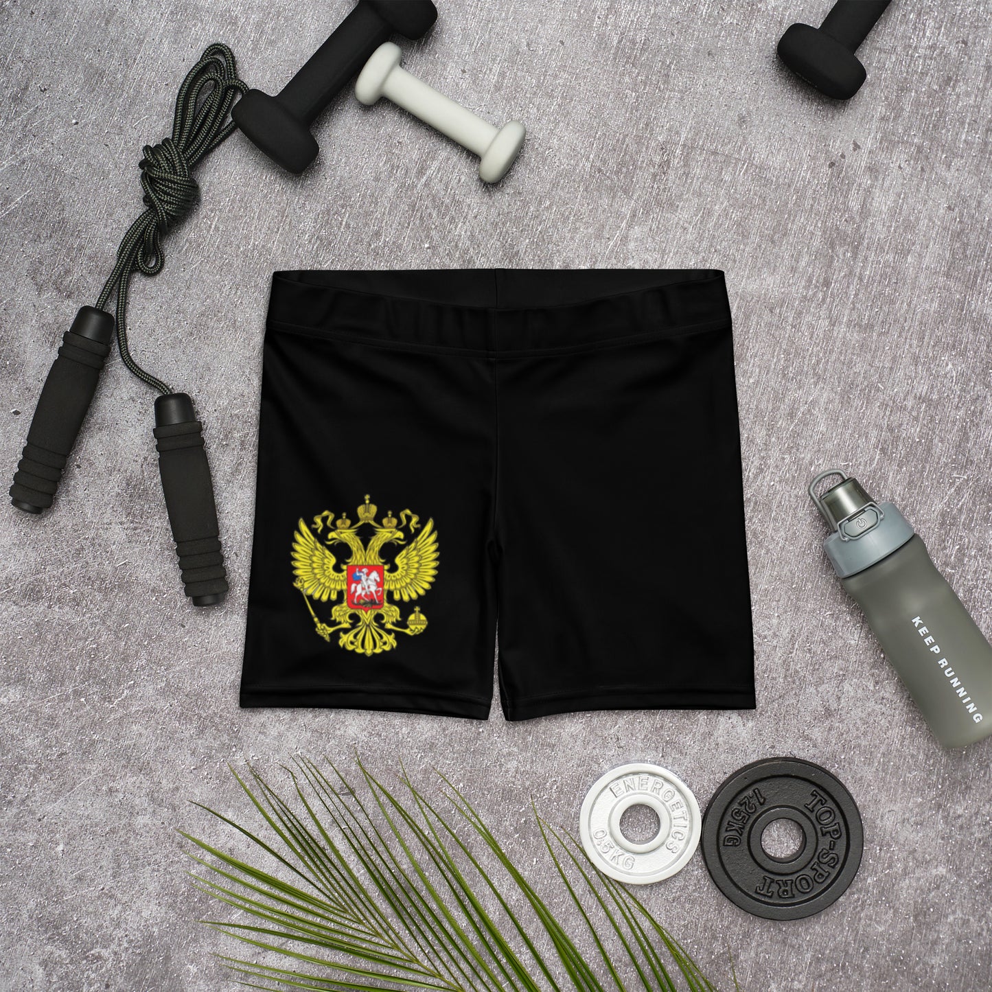 Kurze enge Sporthose Shorts für Damen in schwarz