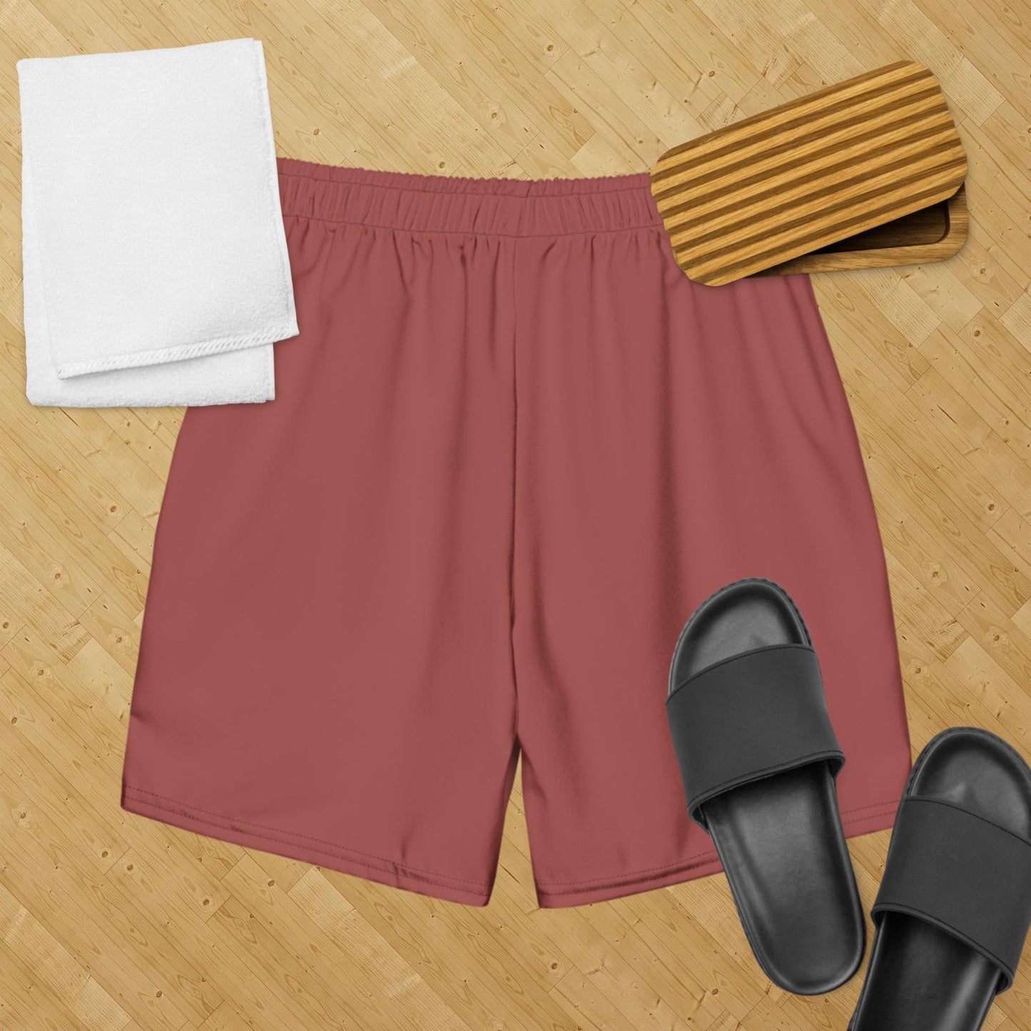 Herren-Badehose mit Russland-Wappen in braun