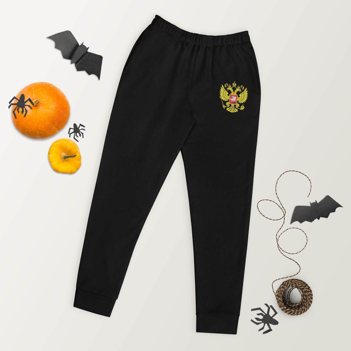 Damen-Jogginghose mit Russland-Wappen in schwarz