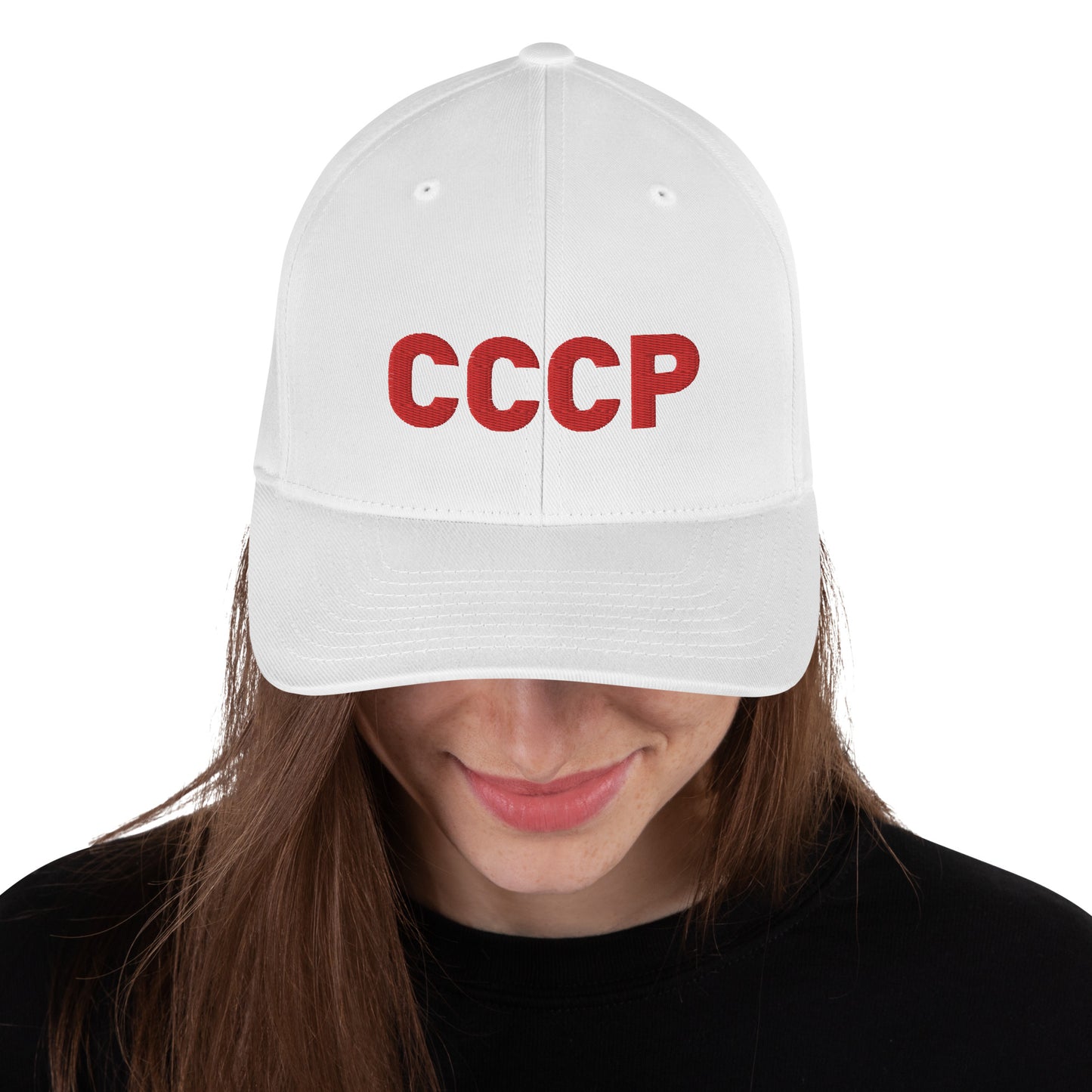 Strukturierte Cord-Cap CCCP in weiß