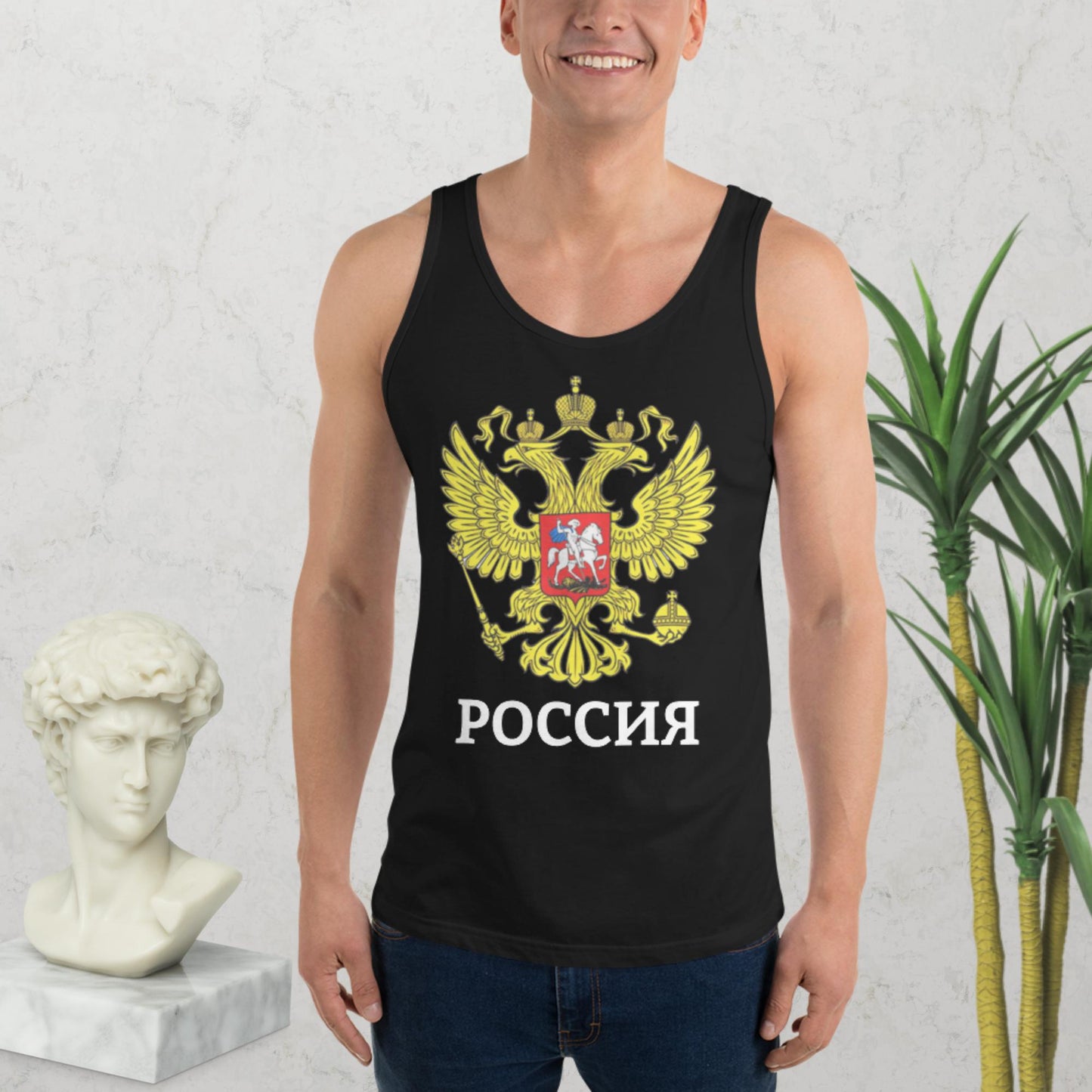 Russland Tank-Top für Herren in verschiedenen Farben