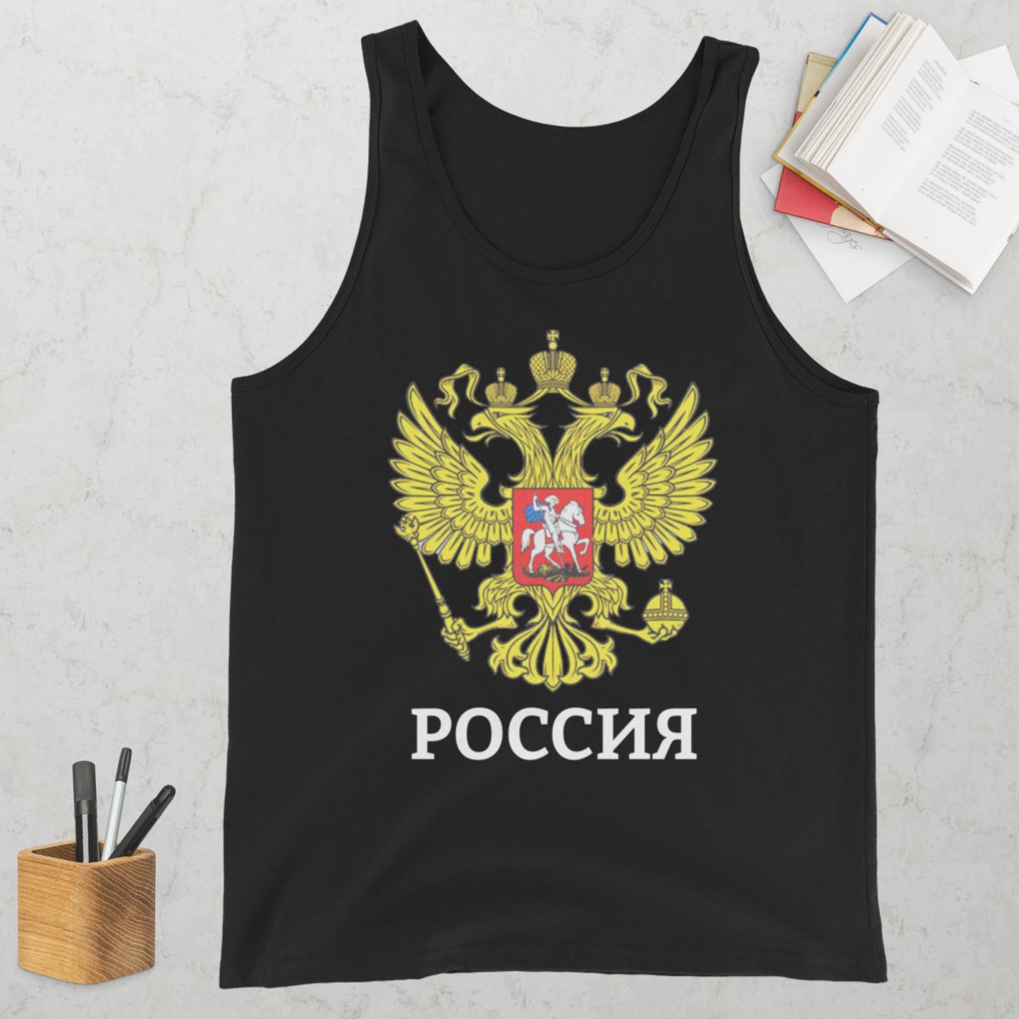 Russland Tank-Top für Herren in verschiedenen Farben