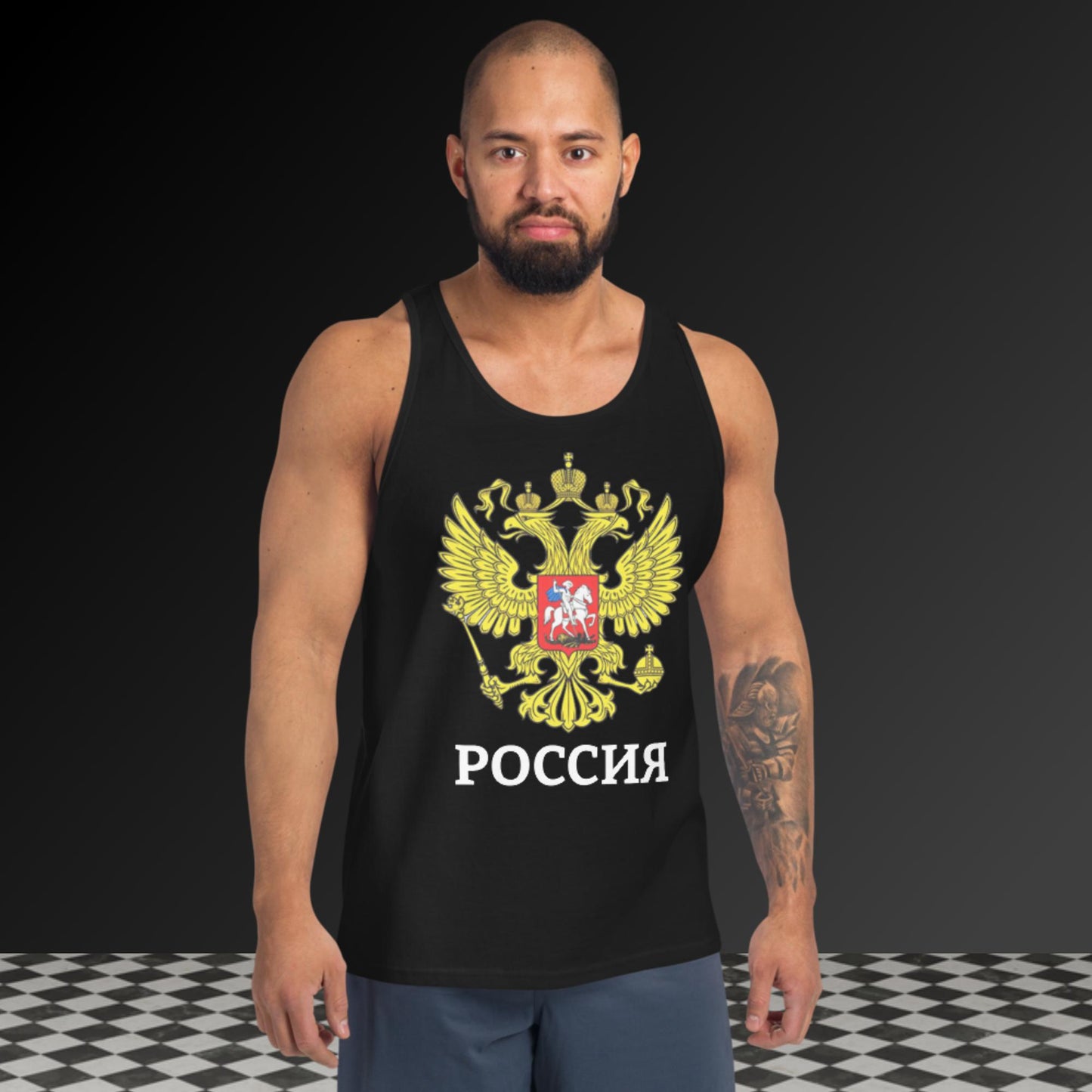 Russland Tank-Top für Herren in verschiedenen Farben