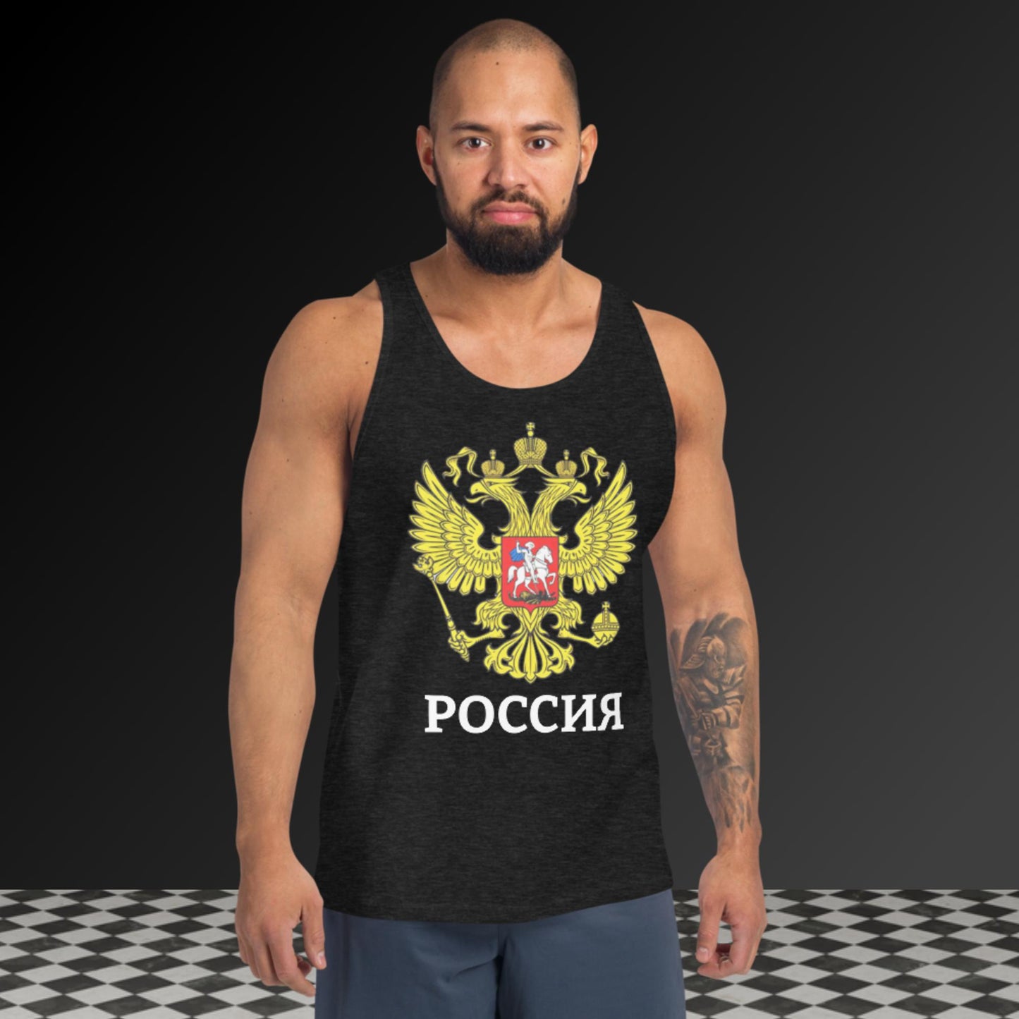 Russland Tank-Top für Herren in verschiedenen Farben