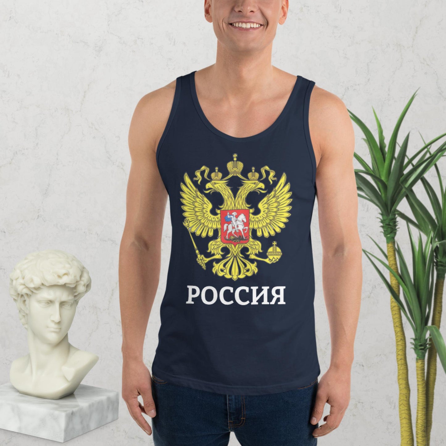 Russland Tank-Top für Herren in verschiedenen Farben