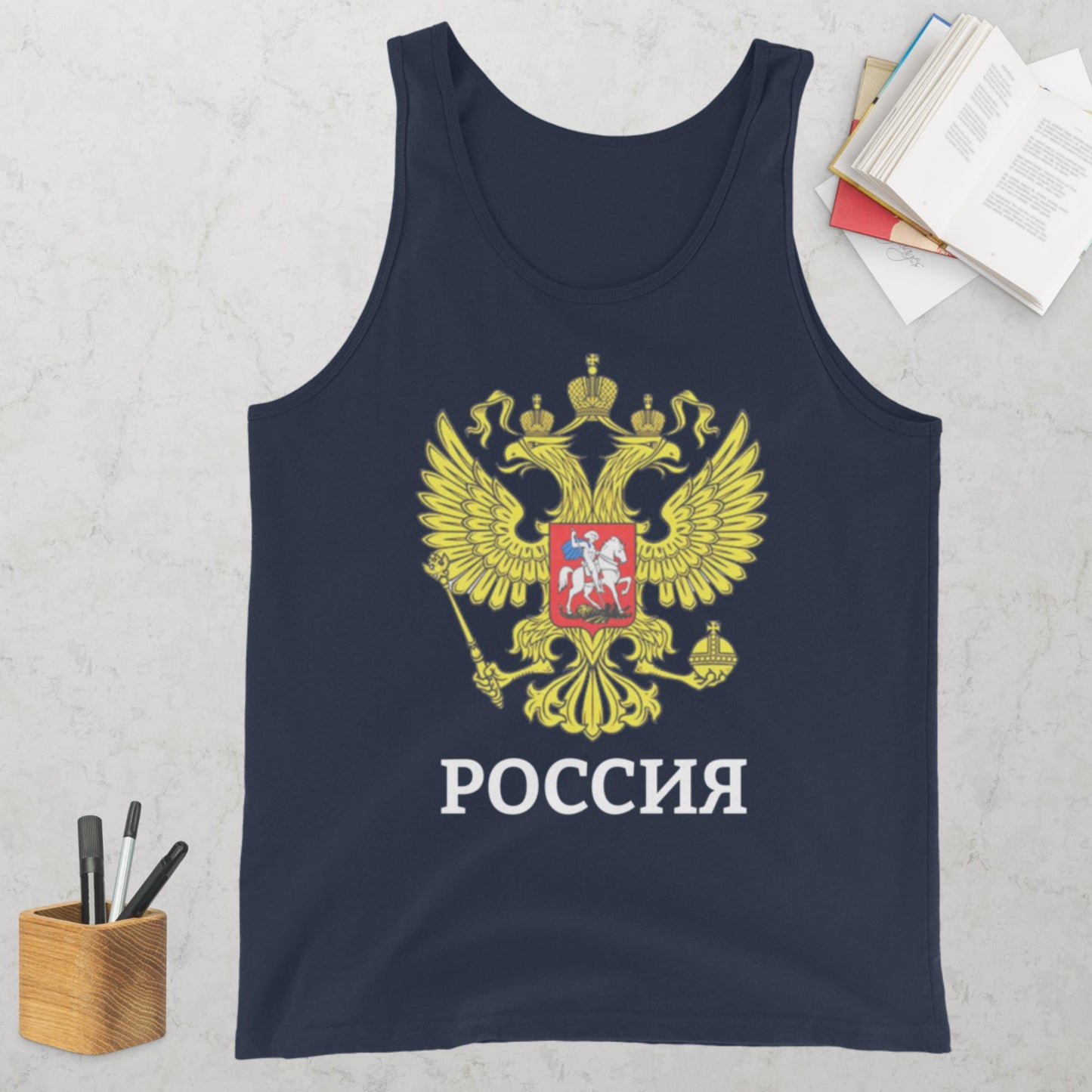Russland Tank-Top für Herren in verschiedenen Farben