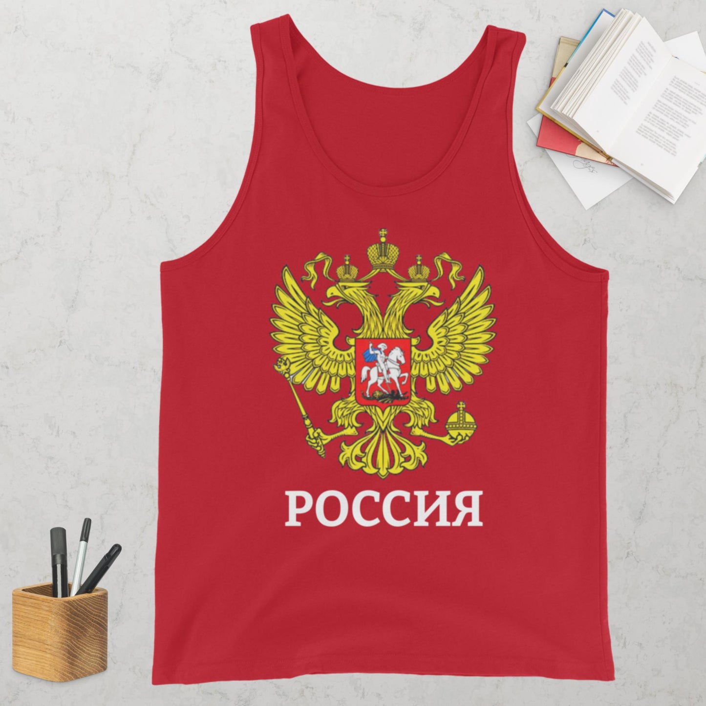 Russland Tank-Top für Herren in verschiedenen Farben