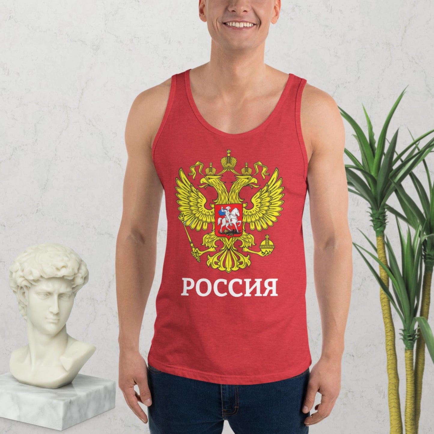 Russland Tank-Top für Herren in verschiedenen Farben