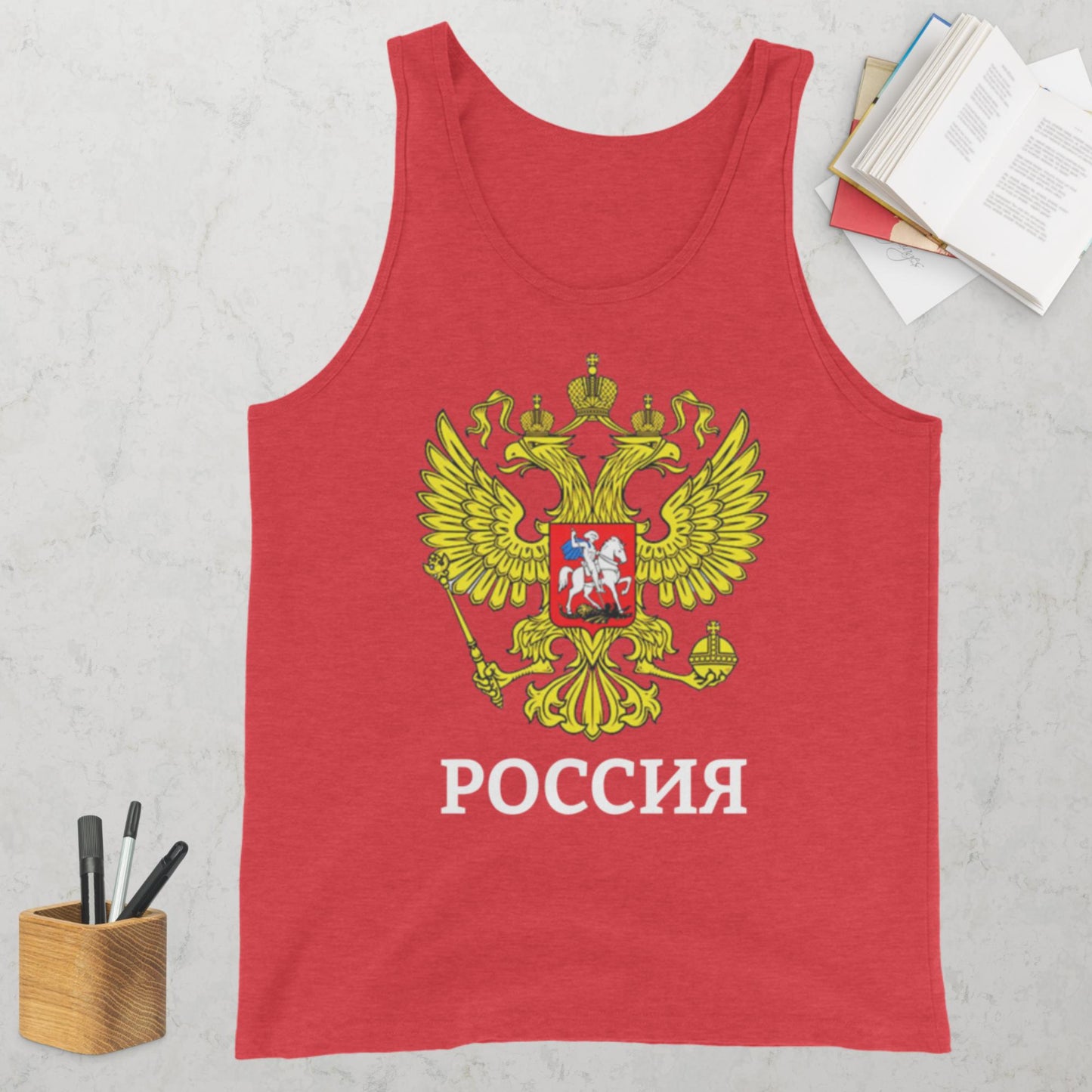 Russland Tank-Top für Herren in verschiedenen Farben