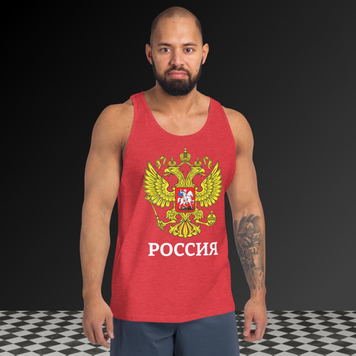 Russland Tank-Top für Herren in verschiedenen Farben