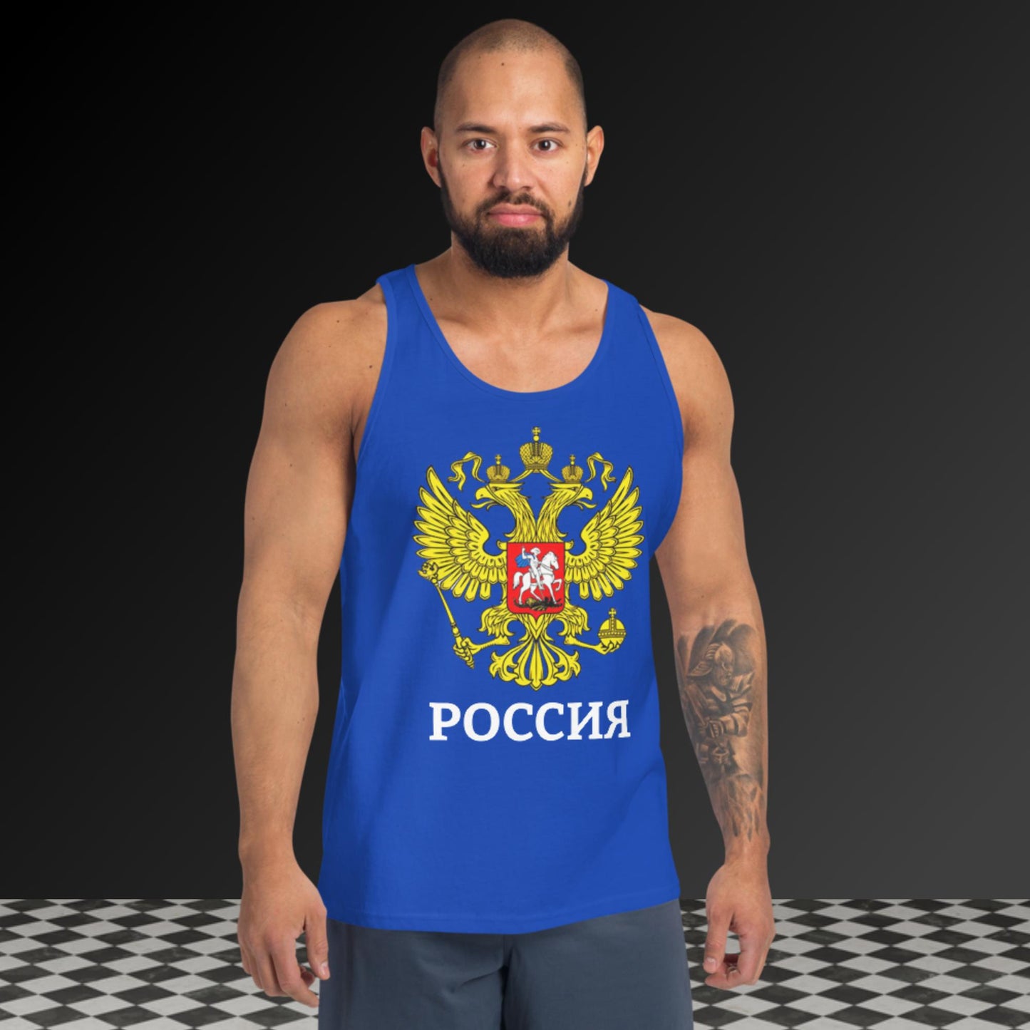Russland Tank-Top für Herren in verschiedenen Farben