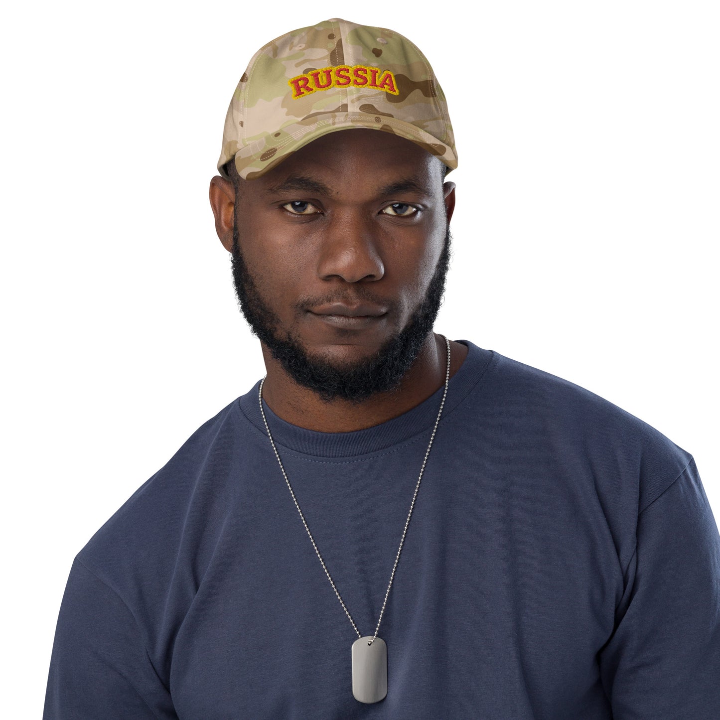 Multicam Dad-Hat Camouflage mit Russland-Aufschrift