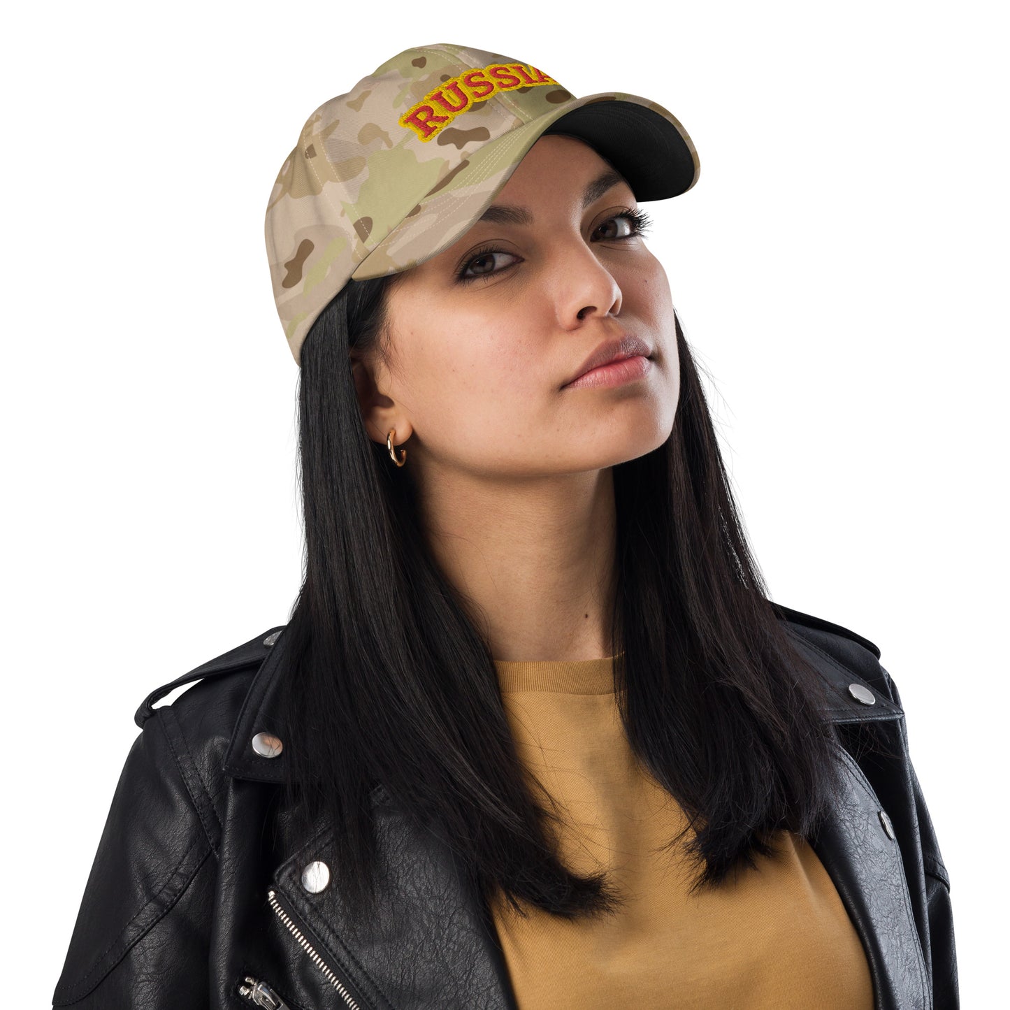 Multicam Dad-Hat Camouflage mit Russland-Aufschrift