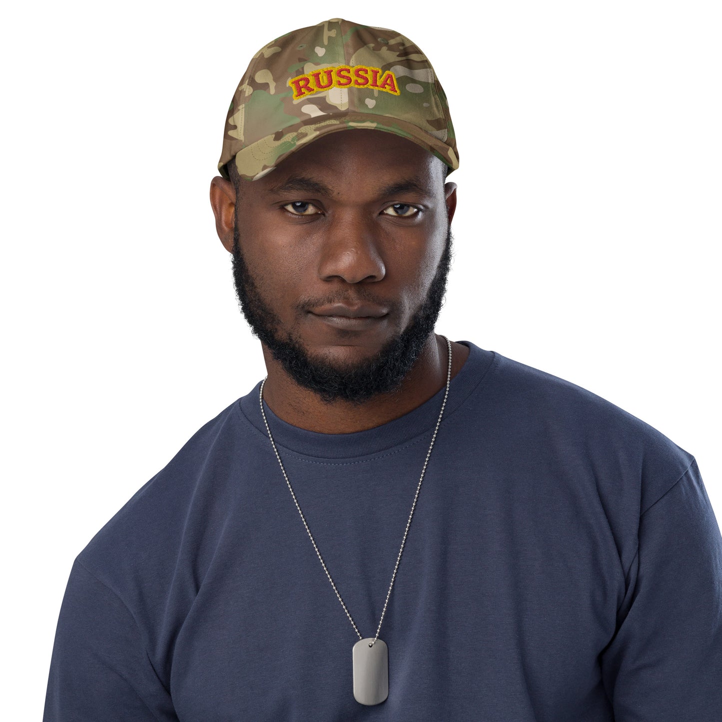 Multicam Dad-Hat Camouflage mit Russland-Aufschrift