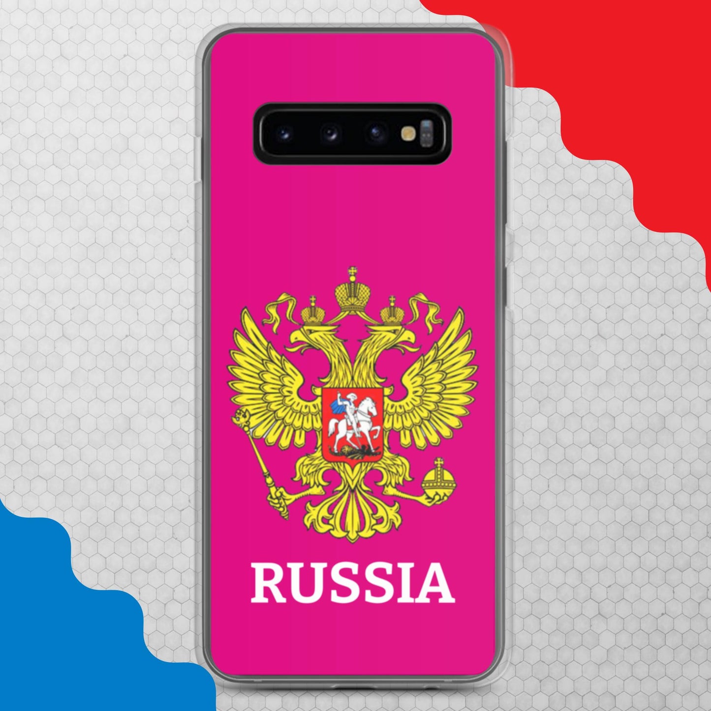 Samsung-Handyhülle mit Russland-Wappen in lila(alle Modelle)