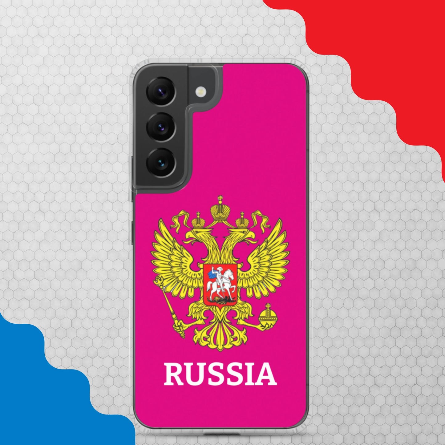 Samsung-Handyhülle mit Russland-Wappen in lila(alle Modelle)