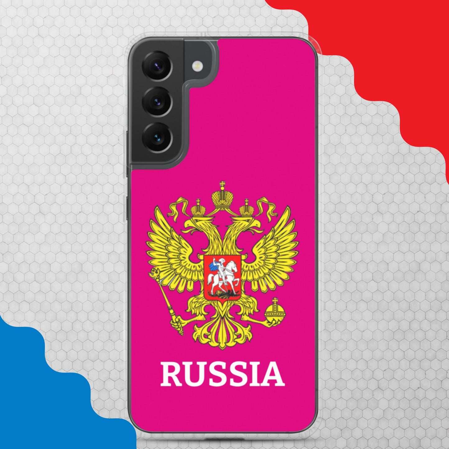 Samsung-Handyhülle mit Russland-Wappen in lila(alle Modelle)