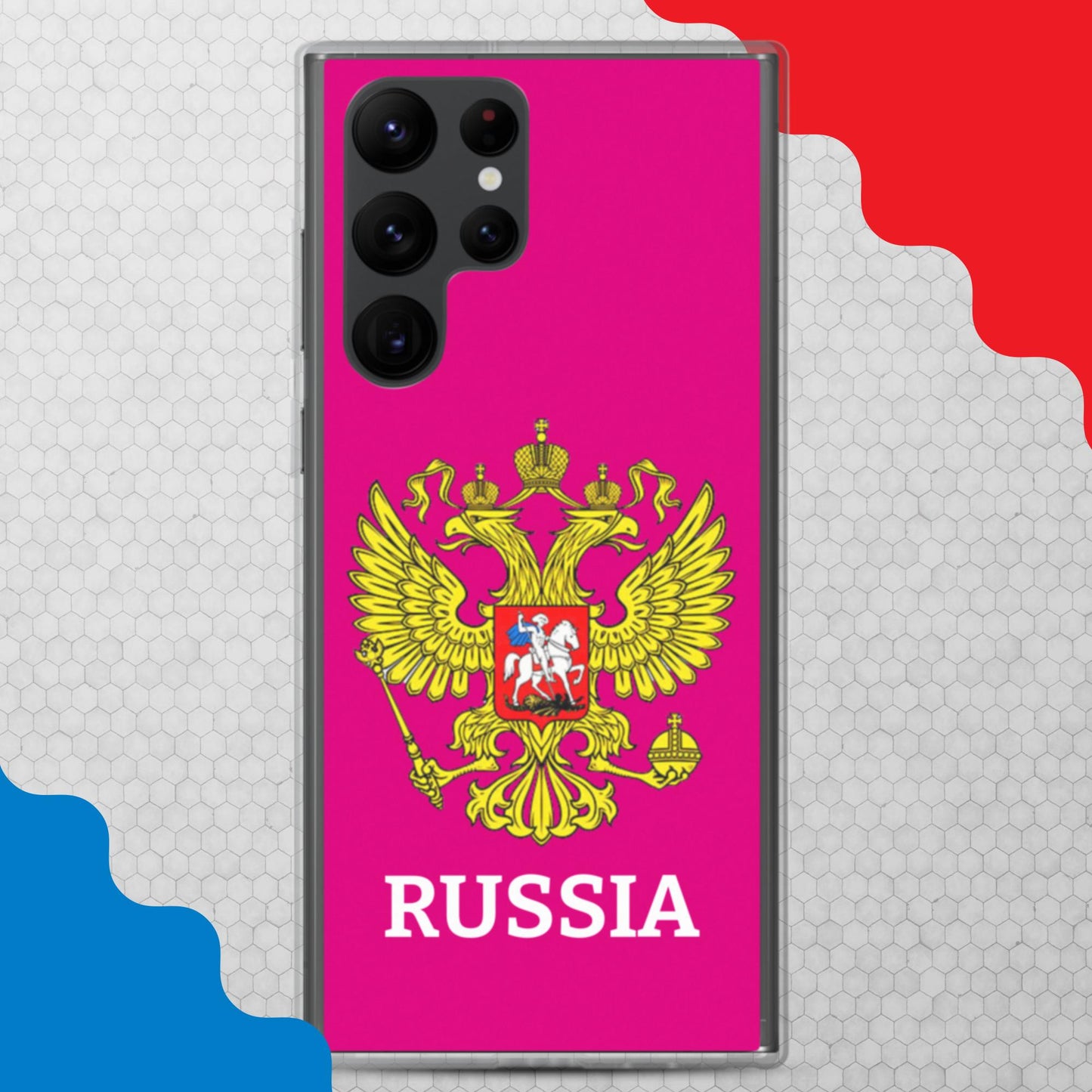 Samsung-Handyhülle mit Russland-Wappen in lila(alle Modelle)