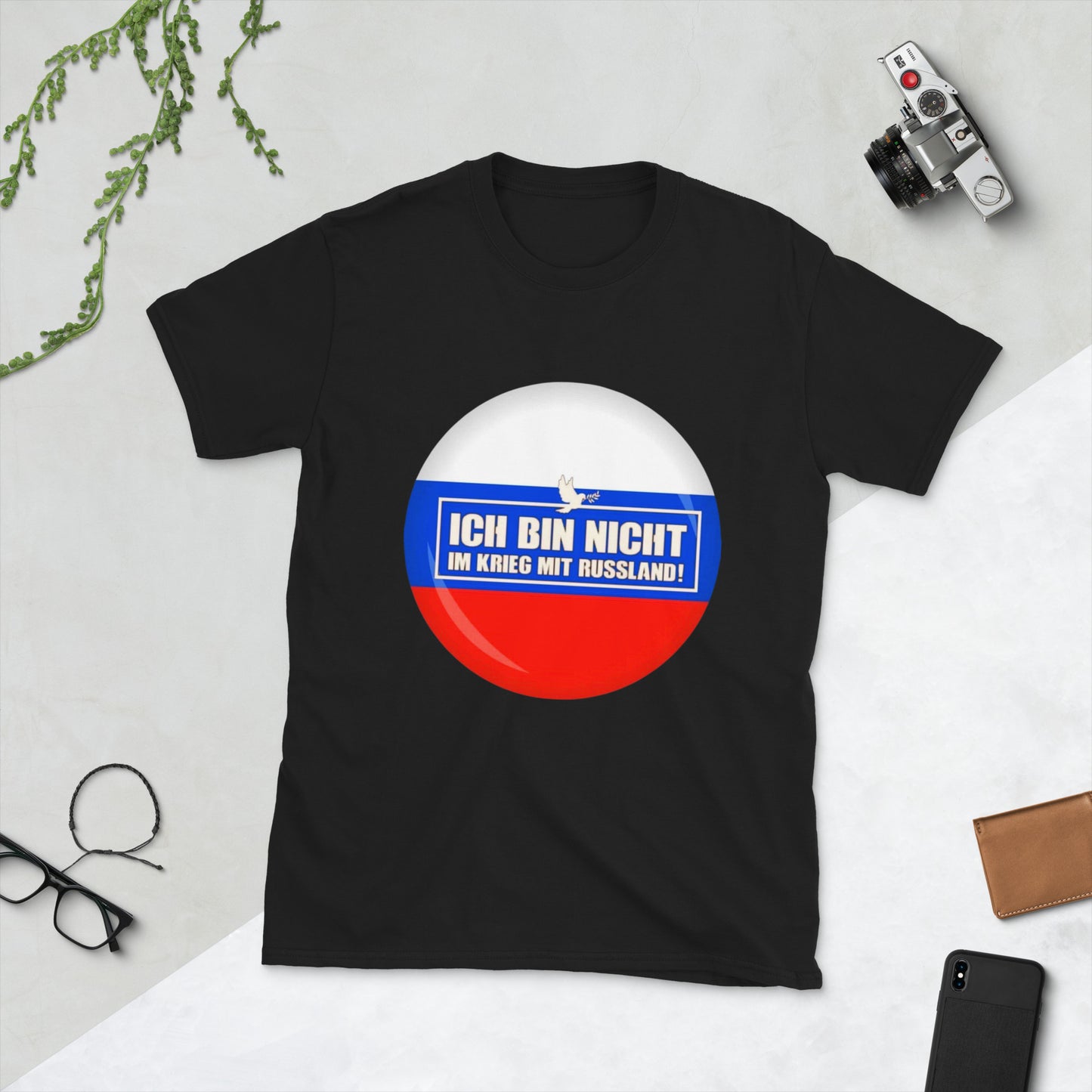 Kein Krieg mit Russland T-Shirt (Herren, Unisex)