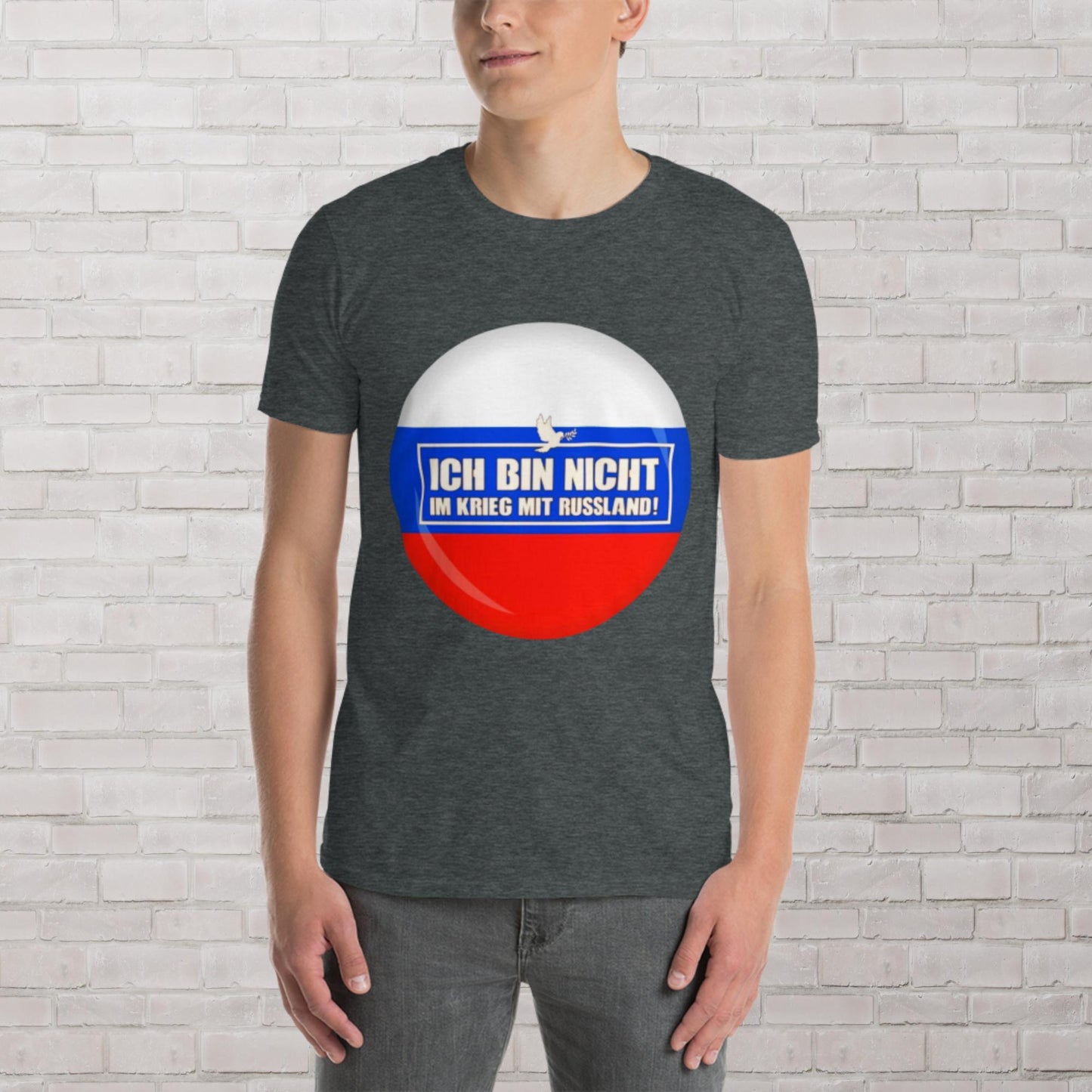 Kein Krieg mit Russland T-Shirt (Herren, Unisex)