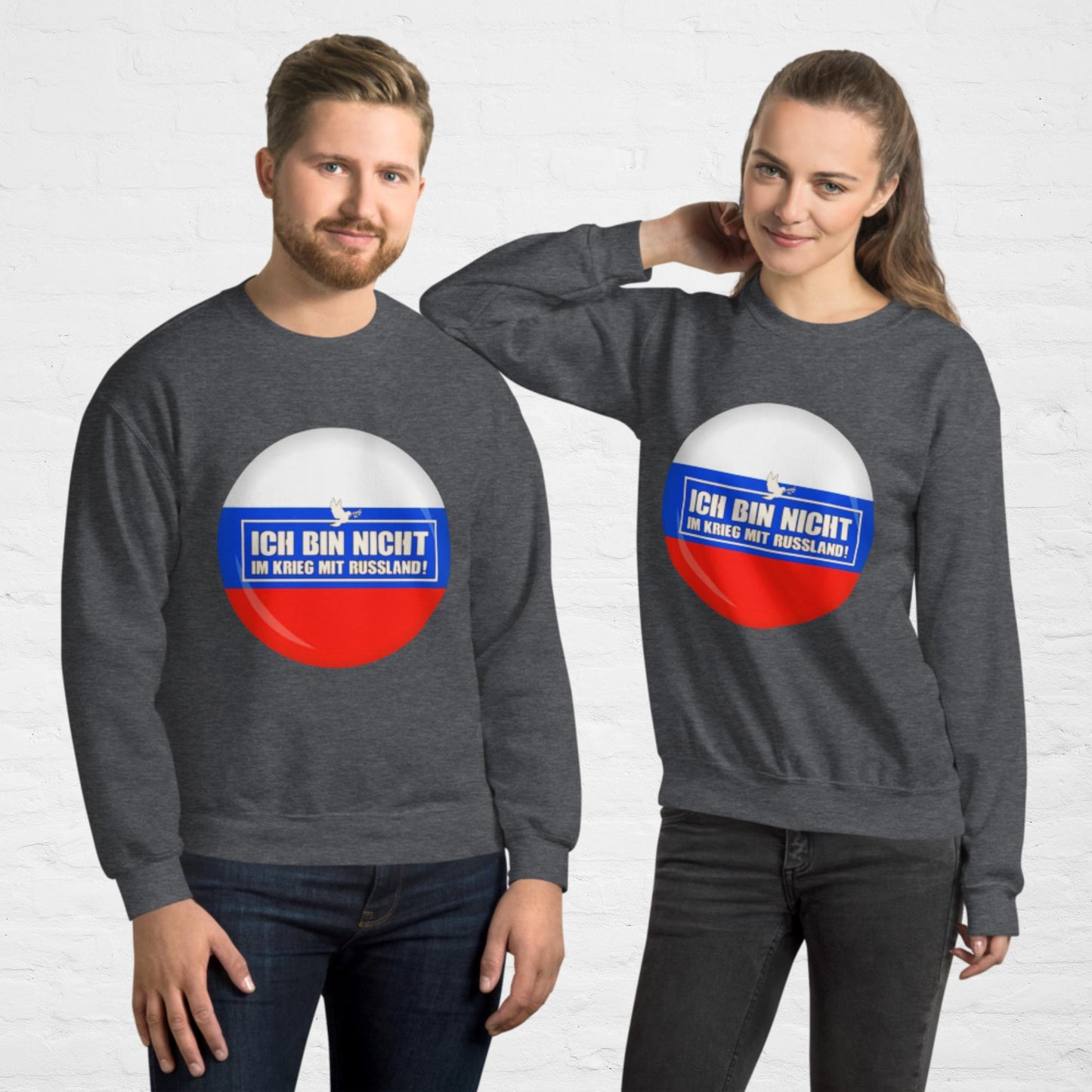 Kein Krieg mit Russland Pullover (Herren, Unisex)
