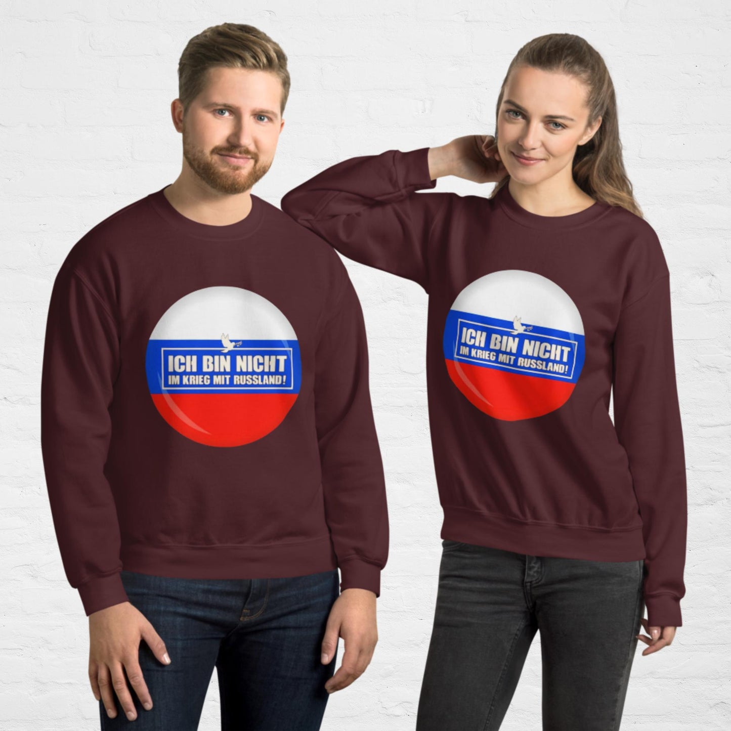 Kein Krieg mit Russland Pullover (Herren, Unisex)