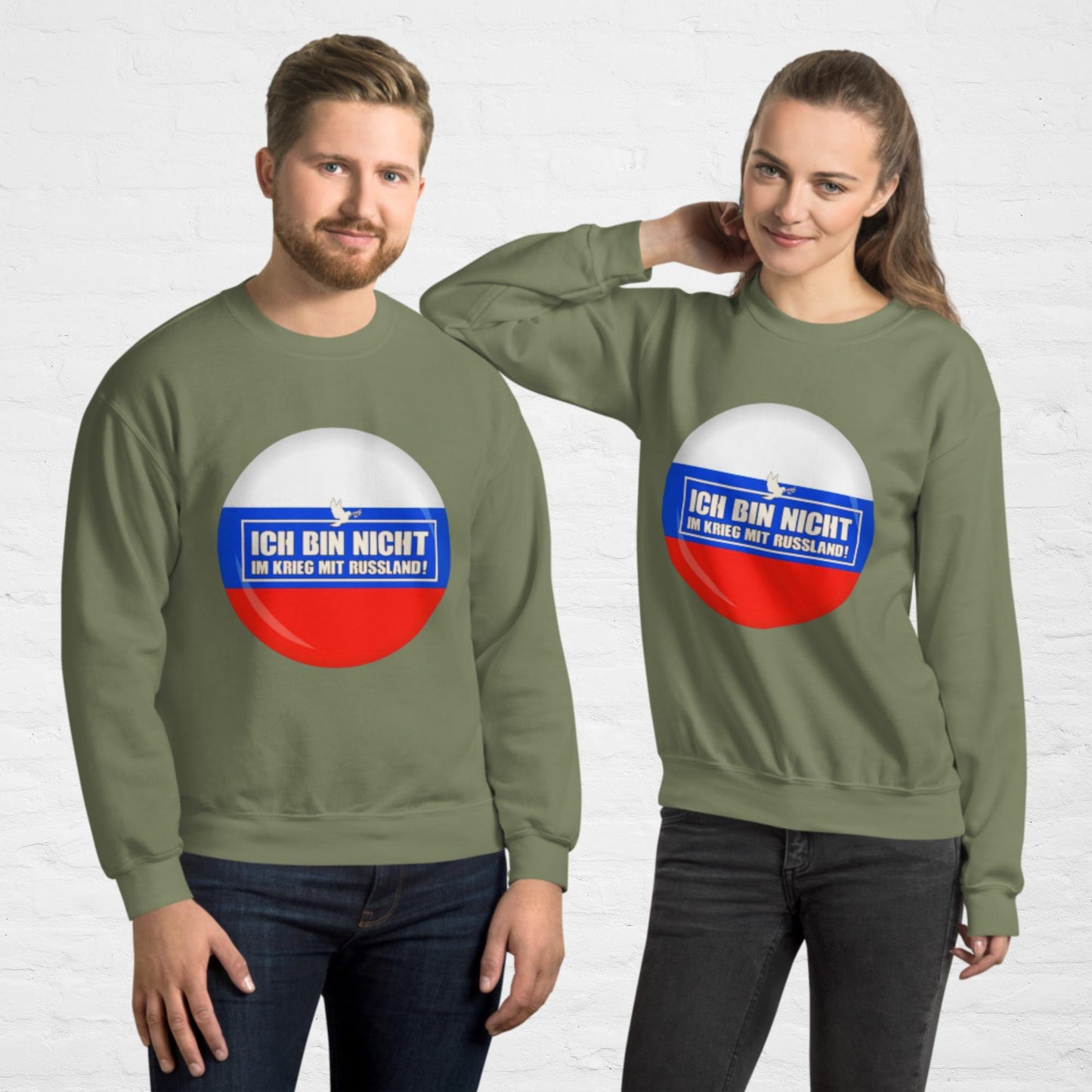 Kein Krieg mit Russland Pullover (Herren, Unisex)