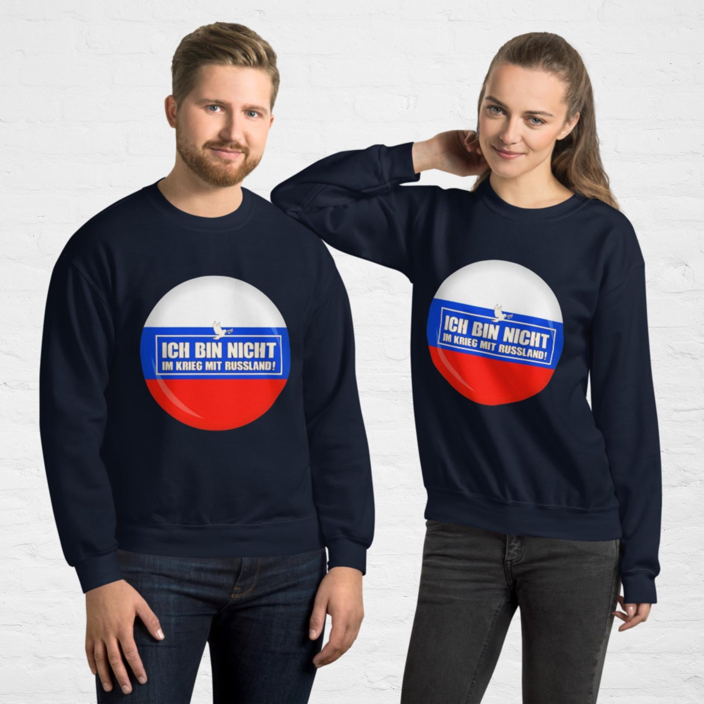 Kein Krieg mit Russland Pullover (Herren, Unisex)