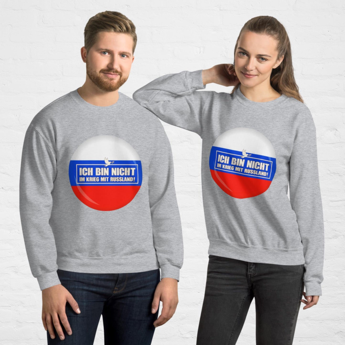 Kein Krieg mit Russland Pullover (Herren, Unisex)