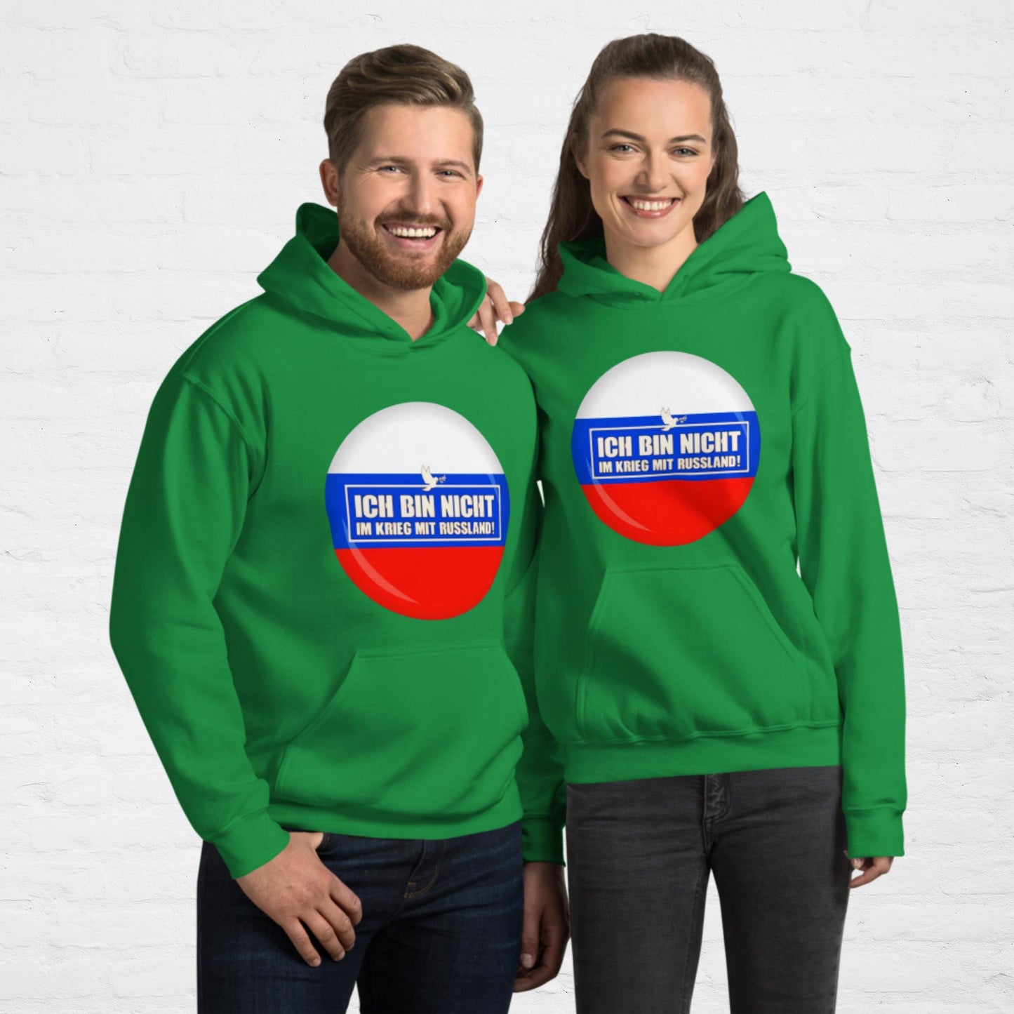 Kein Krieg mit Russland Hoodie (Herren, Unisex)
