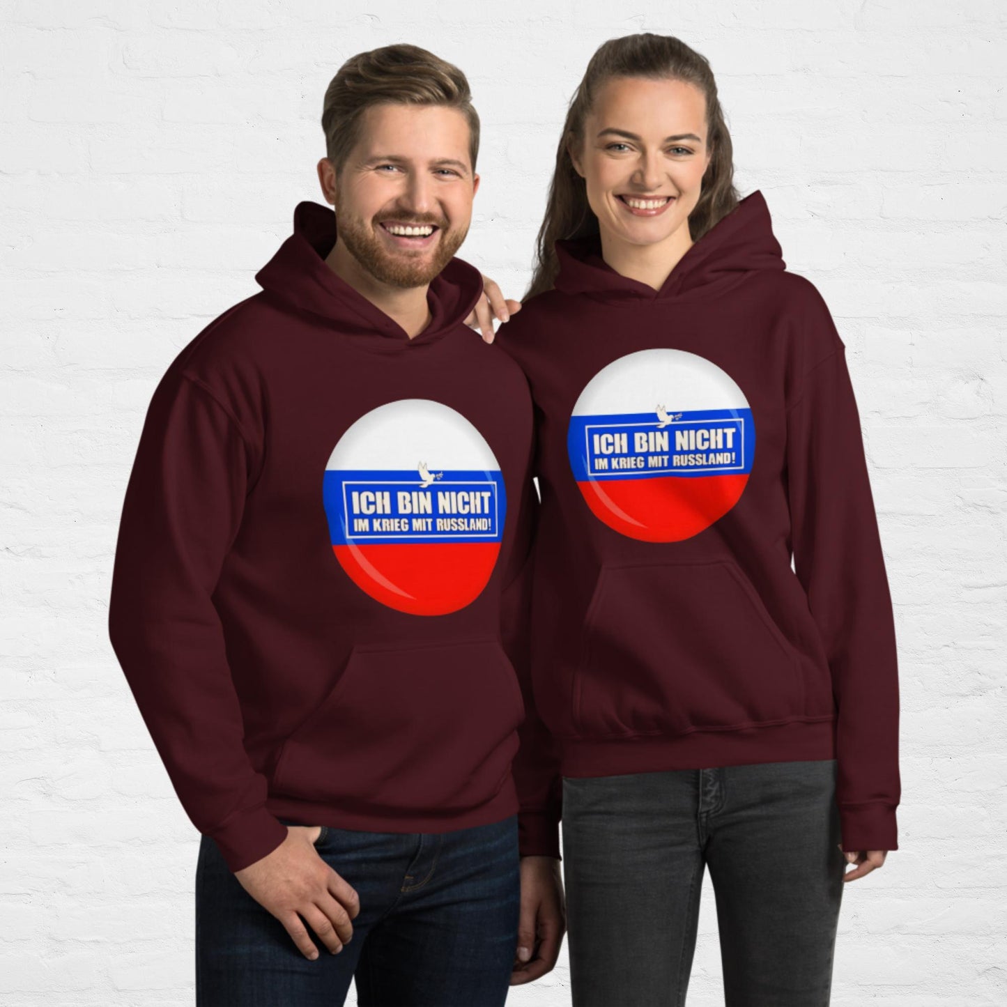 Kein Krieg mit Russland Hoodie (Herren, Unisex)