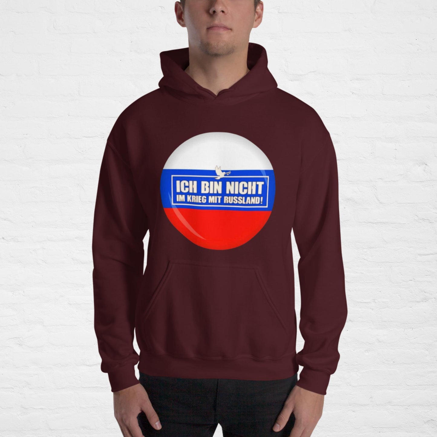Kein Krieg mit Russland Hoodie (Herren, Unisex)
