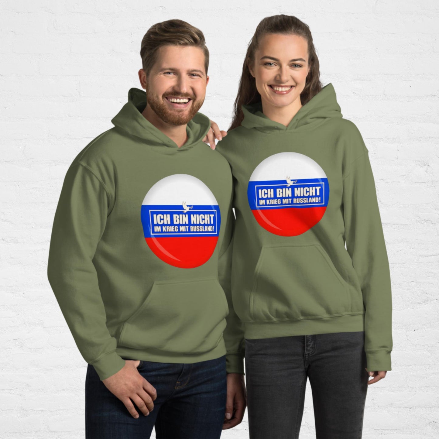 Kein Krieg mit Russland Hoodie (Herren, Unisex)