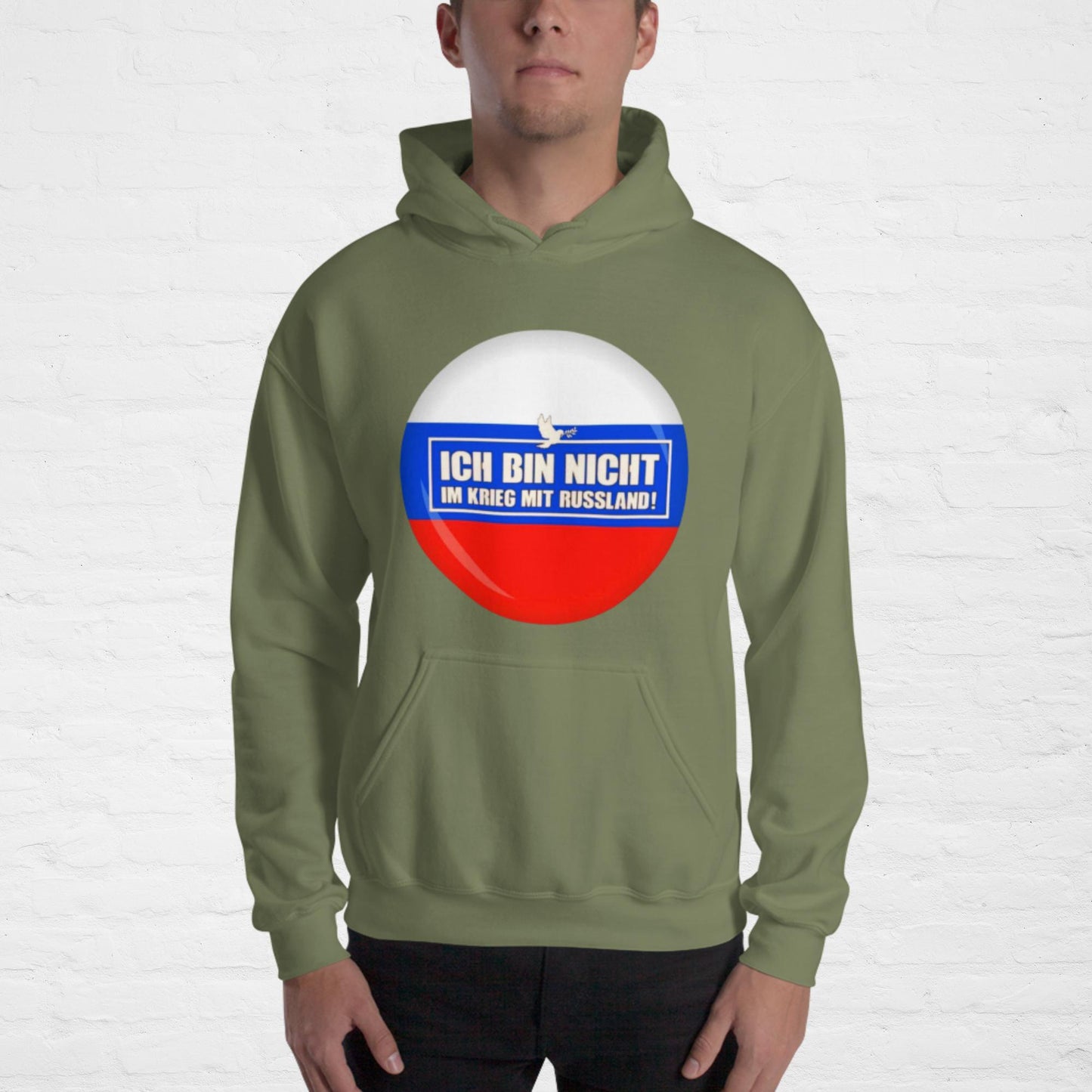 Kein Krieg mit Russland Hoodie (Herren, Unisex)