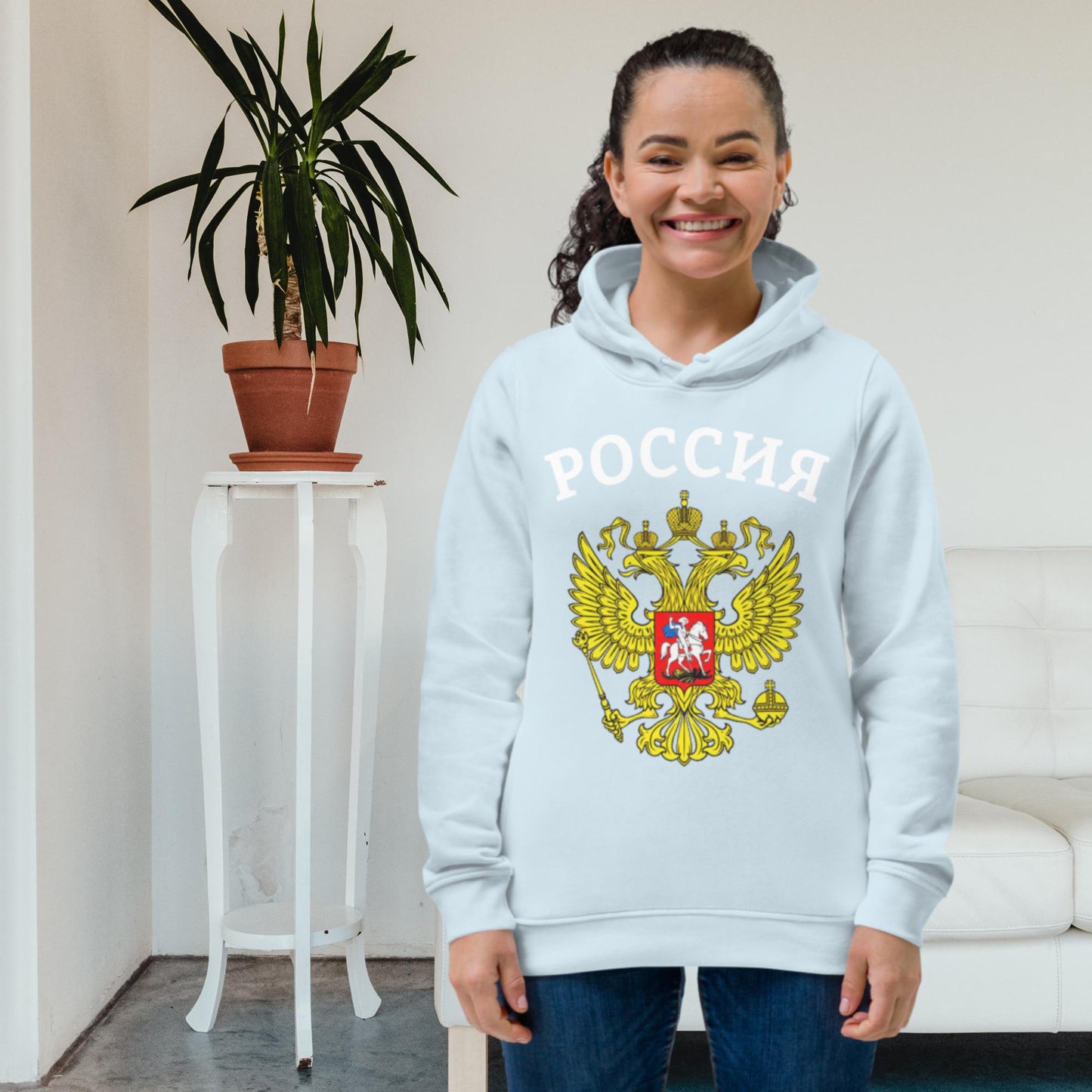 Enganliegender Bio-Hoodie für Damen in verschiedenen Farben