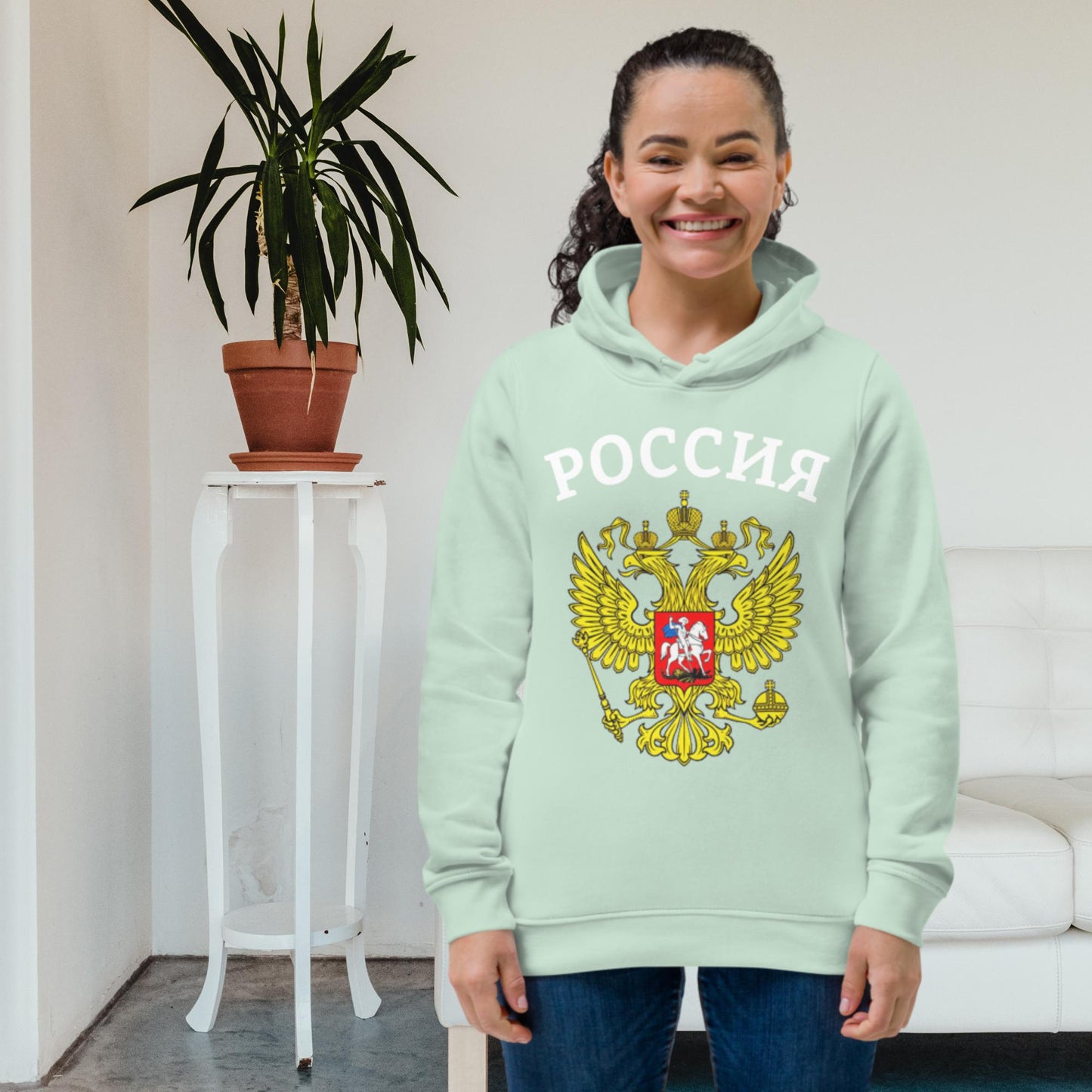 Enganliegender Bio-Hoodie für Damen in verschiedenen Farben