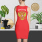 Tank-Top-Kleid mit Russland Wappen in rot