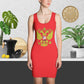 Tank-Top-Kleid mit Russland Wappen in rot